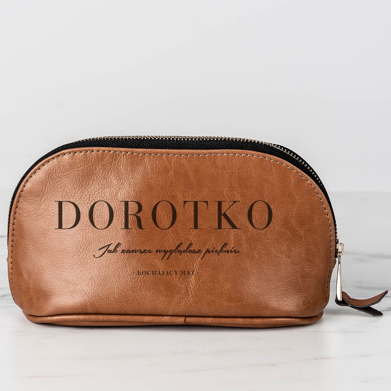 Damska kosmetyczka personalizowana - prezent dla żony na rocznicę personalizowana kosmetyczka kosmetyczka damska