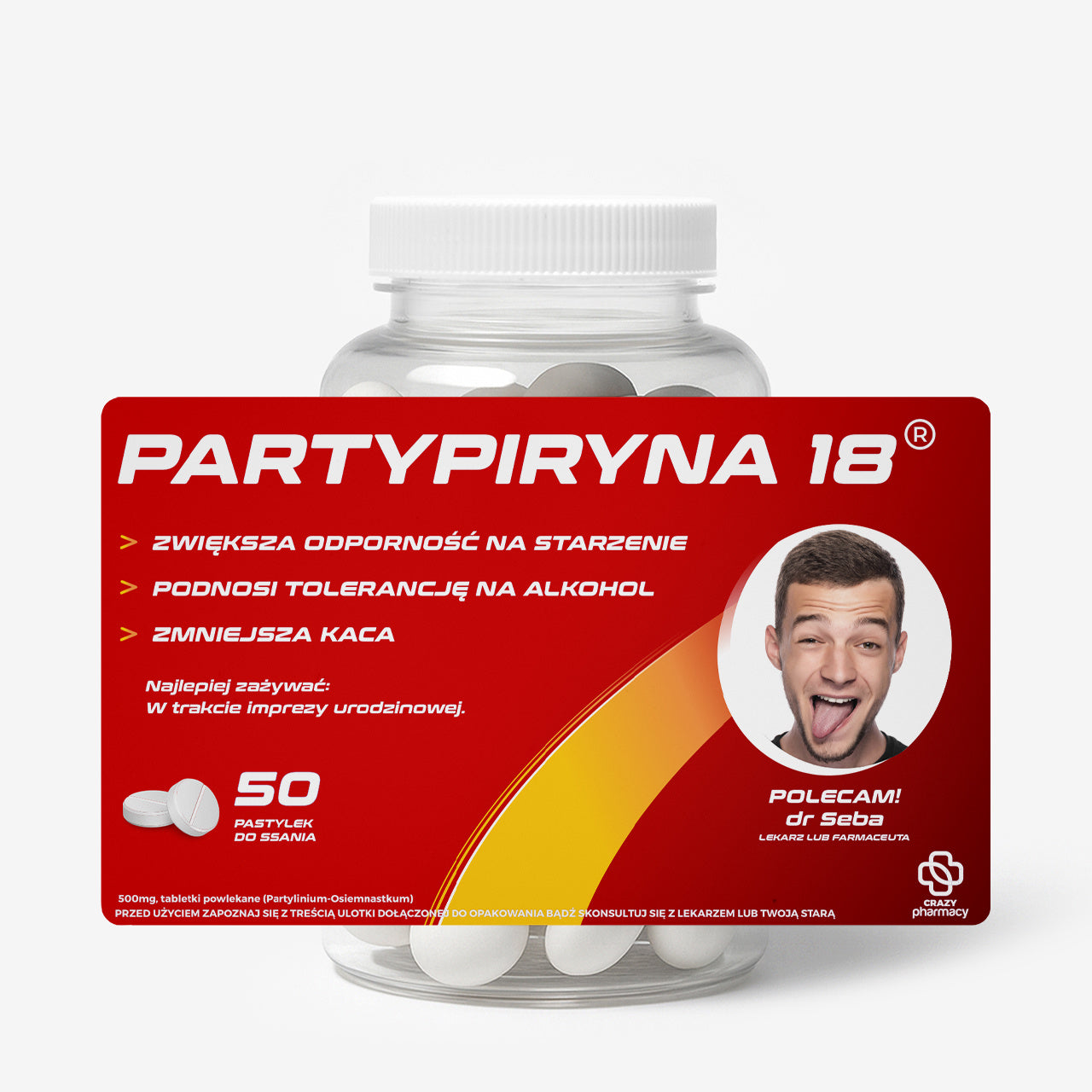 Personalizowany pojemnik na cukierki - śmieszny prezent dla imprezowicza