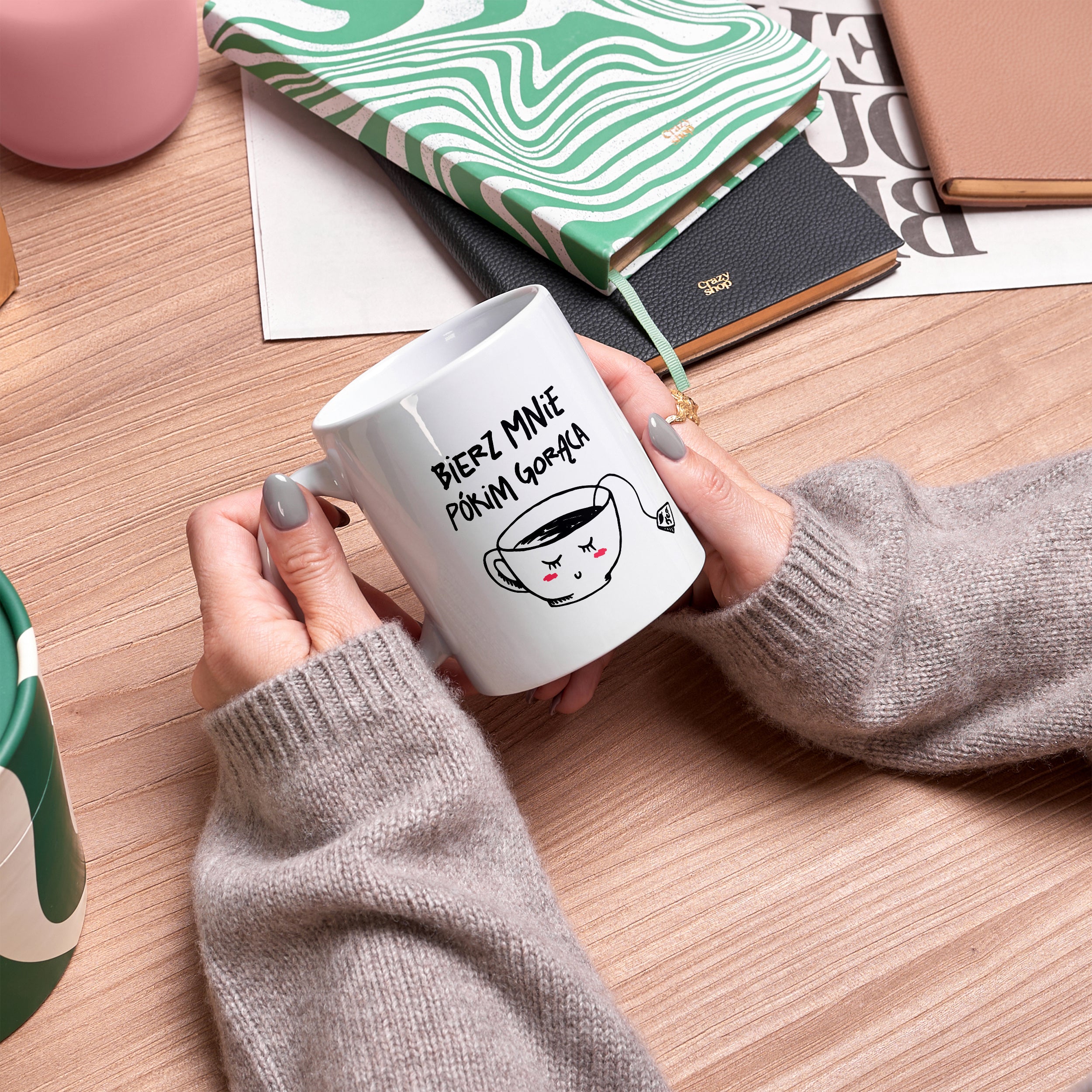 Kubek personalizowany - śmieszny kubek dla koleżanki kubek z nadrukiem prezent dla koleżanki personalizowany kubek