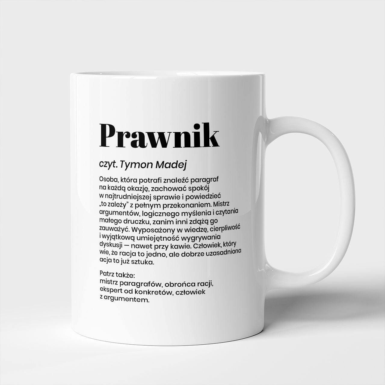 Kubek personalizowany dla prawnika - prezent dla prawnika