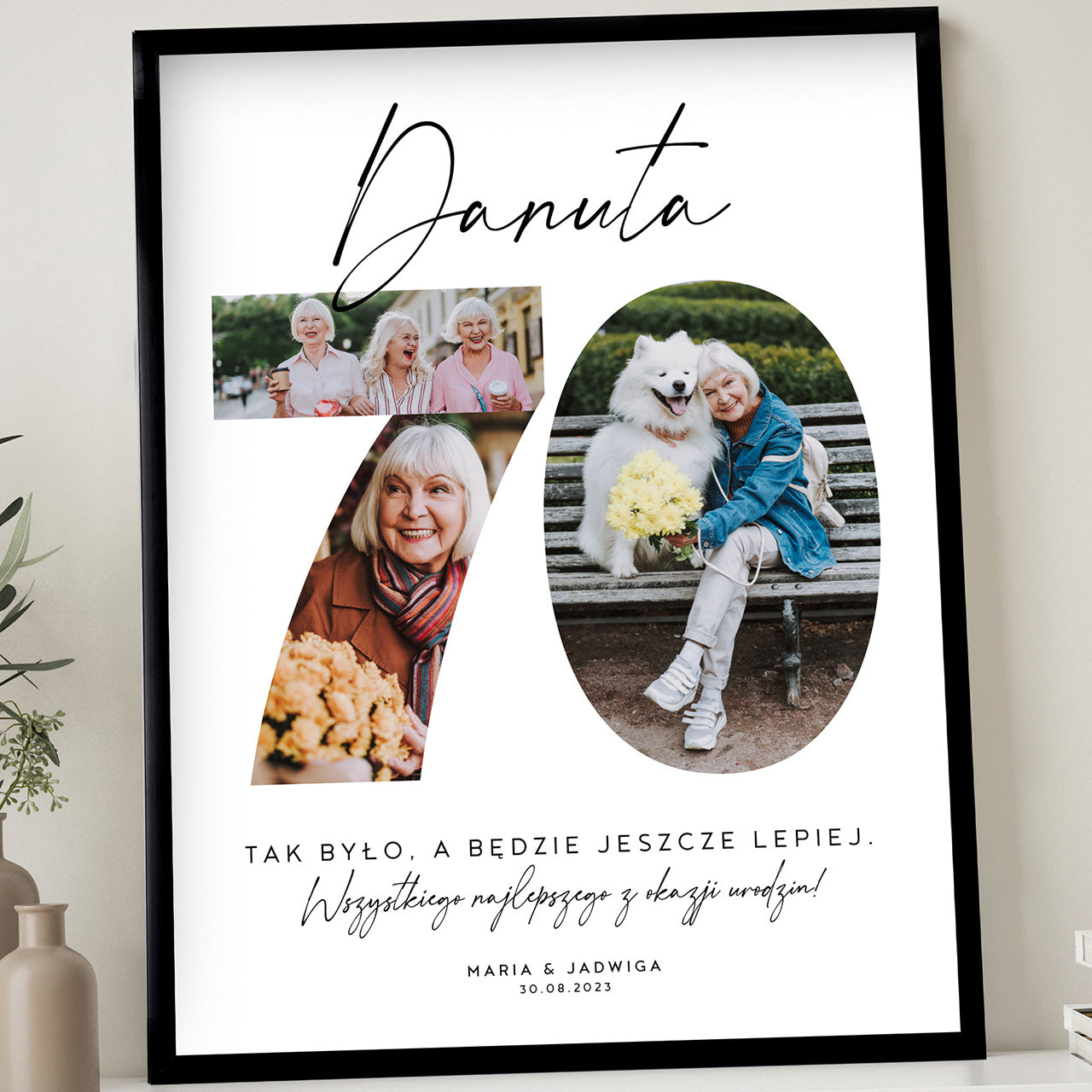 Personalizowany plakat - prezent na 70 urodziny
