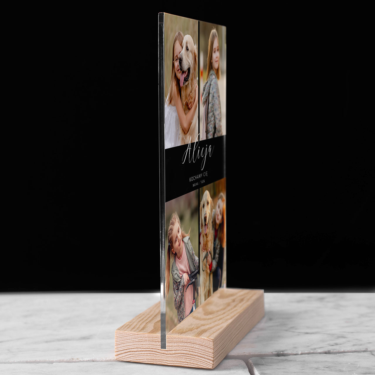 Personalizowana statuetka ze zdjęciami dla dziecka