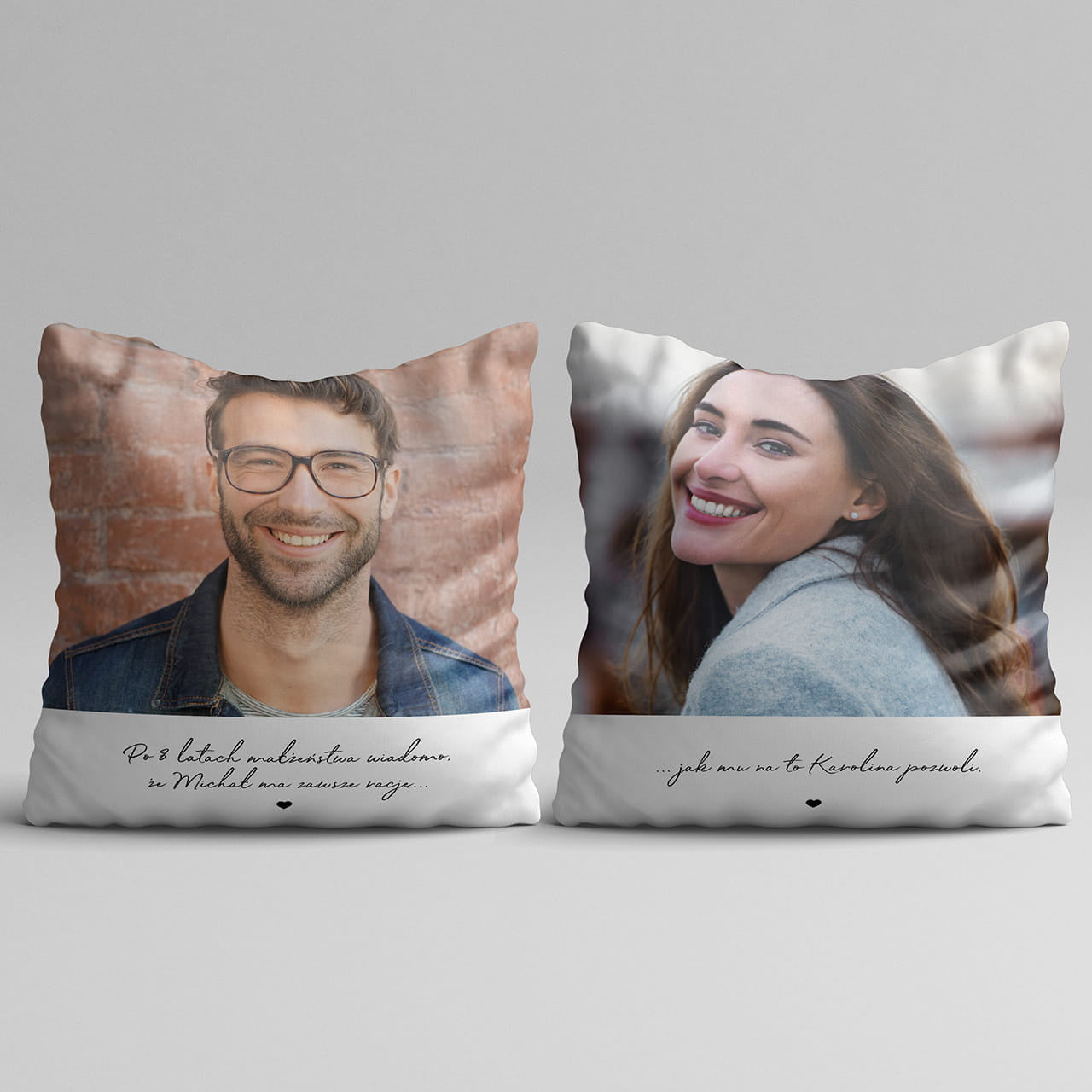 Poduszka personalizowana - prezent z okazji rocznicy związku