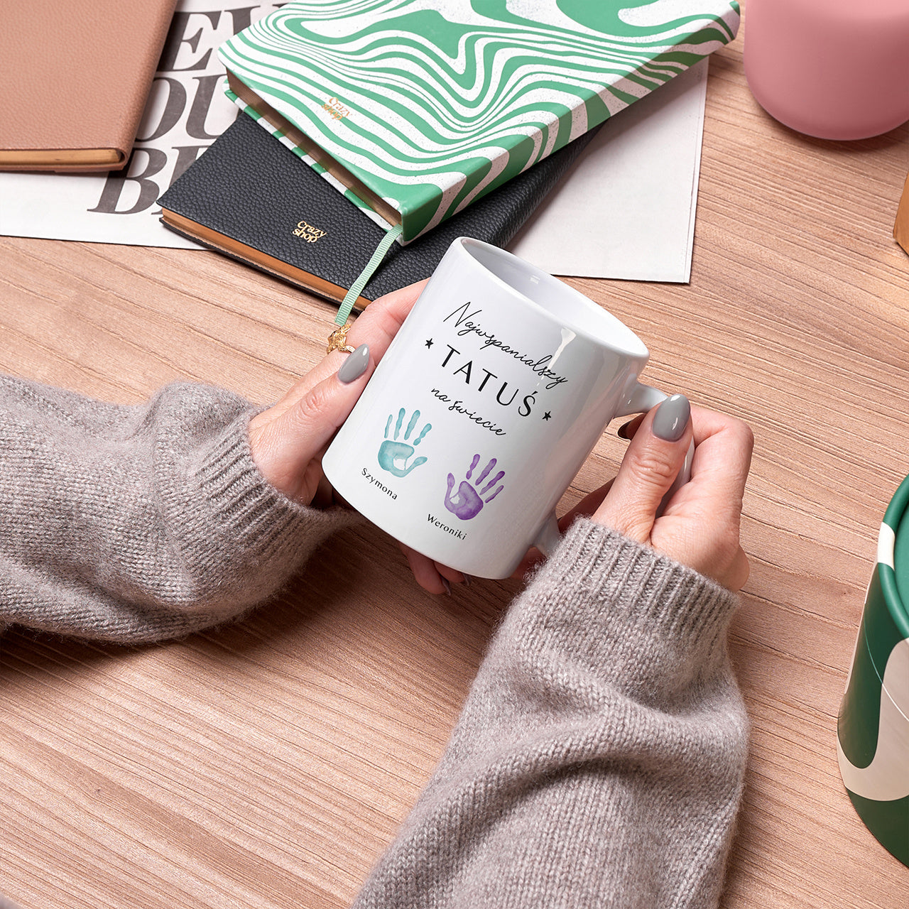 Kubek na Dzień Ojca - najwspanialszy tatuś kubek dla Taty na Dzień Taty prezent dla Taty od dzieci