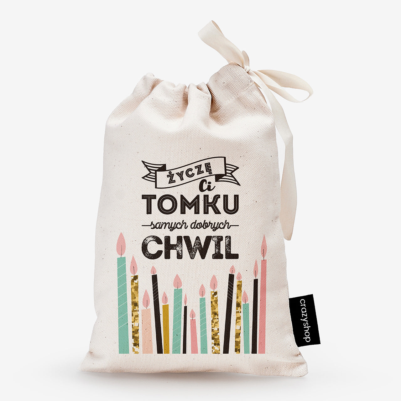 Czekolada i kawa w woreczku - Życzenia - prezent urodzinowy prezent na urodziny zestaw prezentowy na urodziny