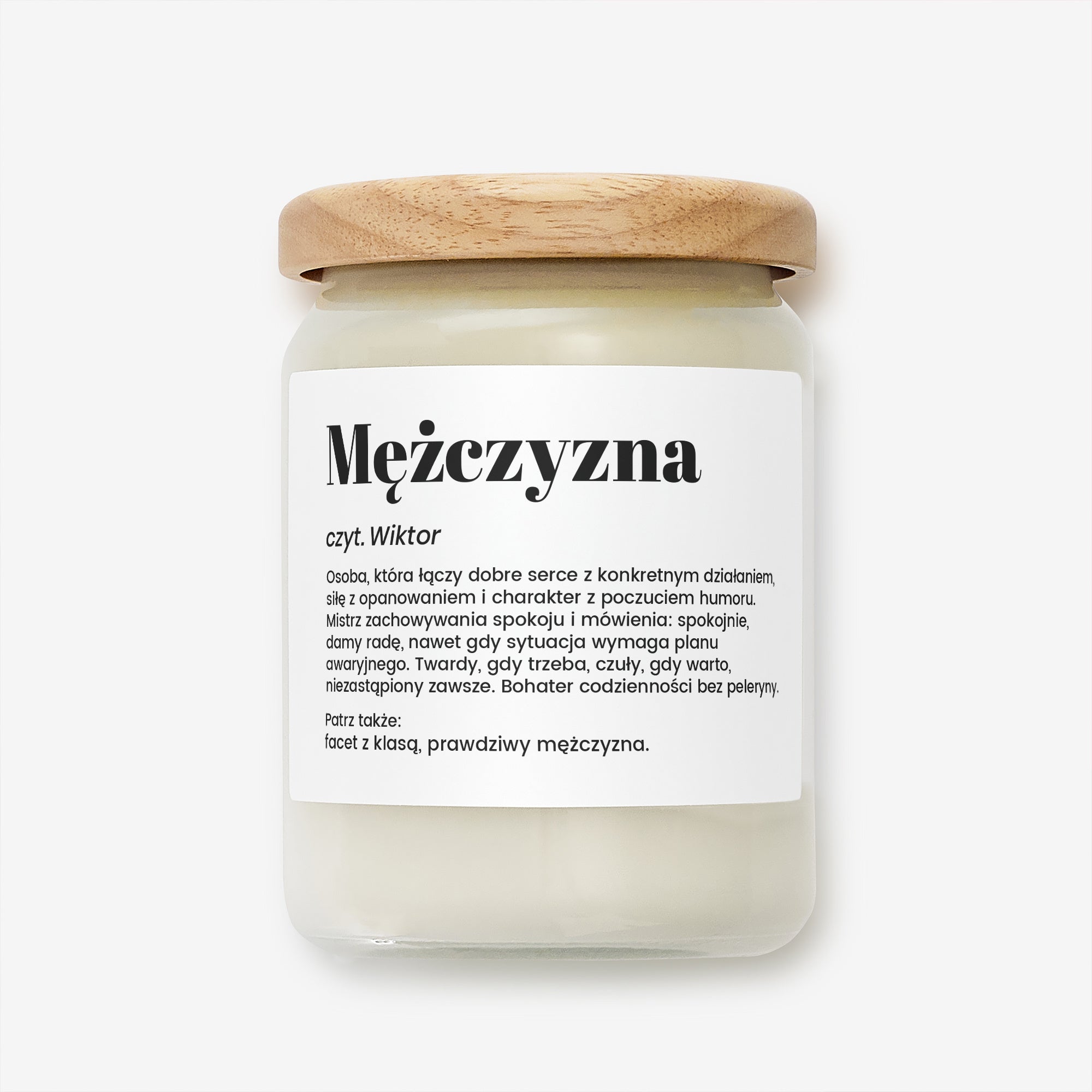 Personalizowana świeca dla mężczyzny - definicja