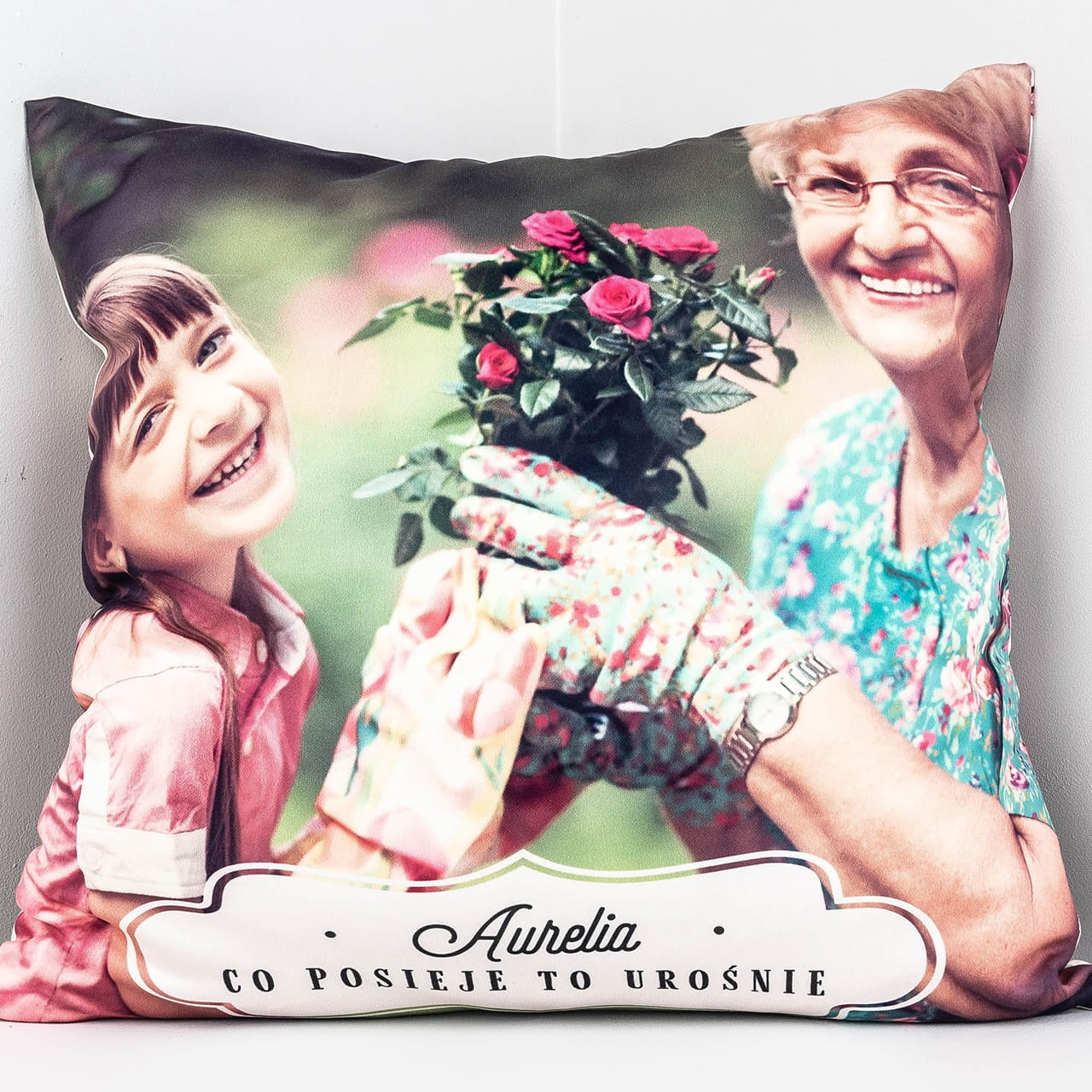 Poduszka personalizowana dla babci - prezent ze zdjęciem