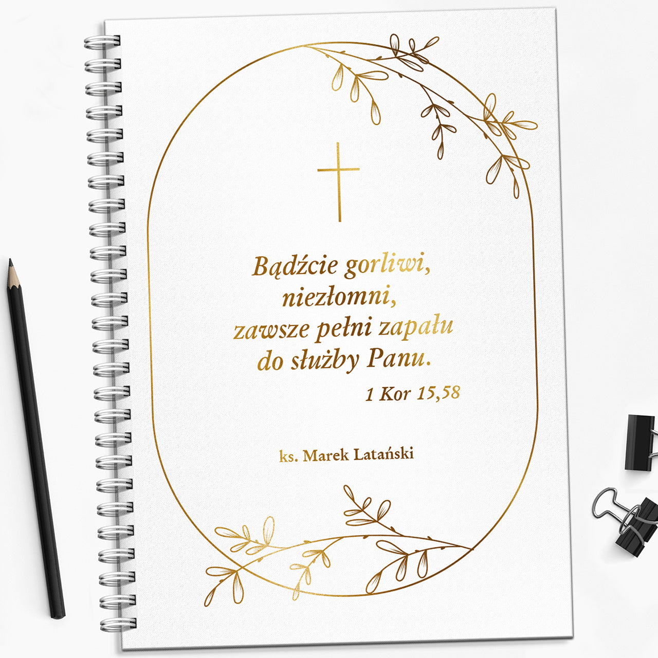 Notatnik personalizowany dla księdza - podziękowanie