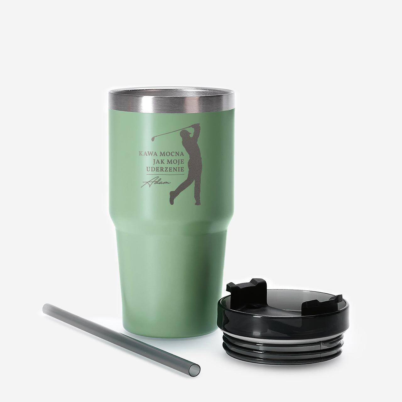 Grawerowany kubek termiczny - prezent dla golfisty