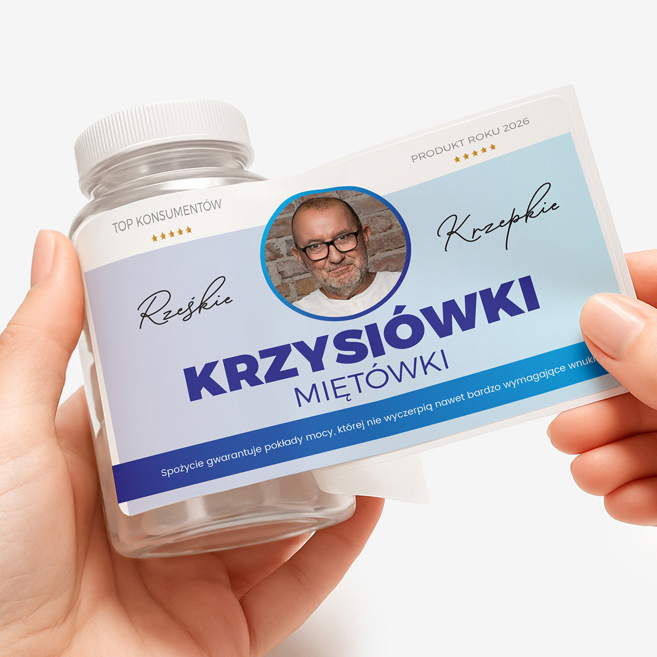 Personalizowane opakowanie na miętówki/cukierki - upominek dla dziadka prezent dla dziadka na dzień dziadka