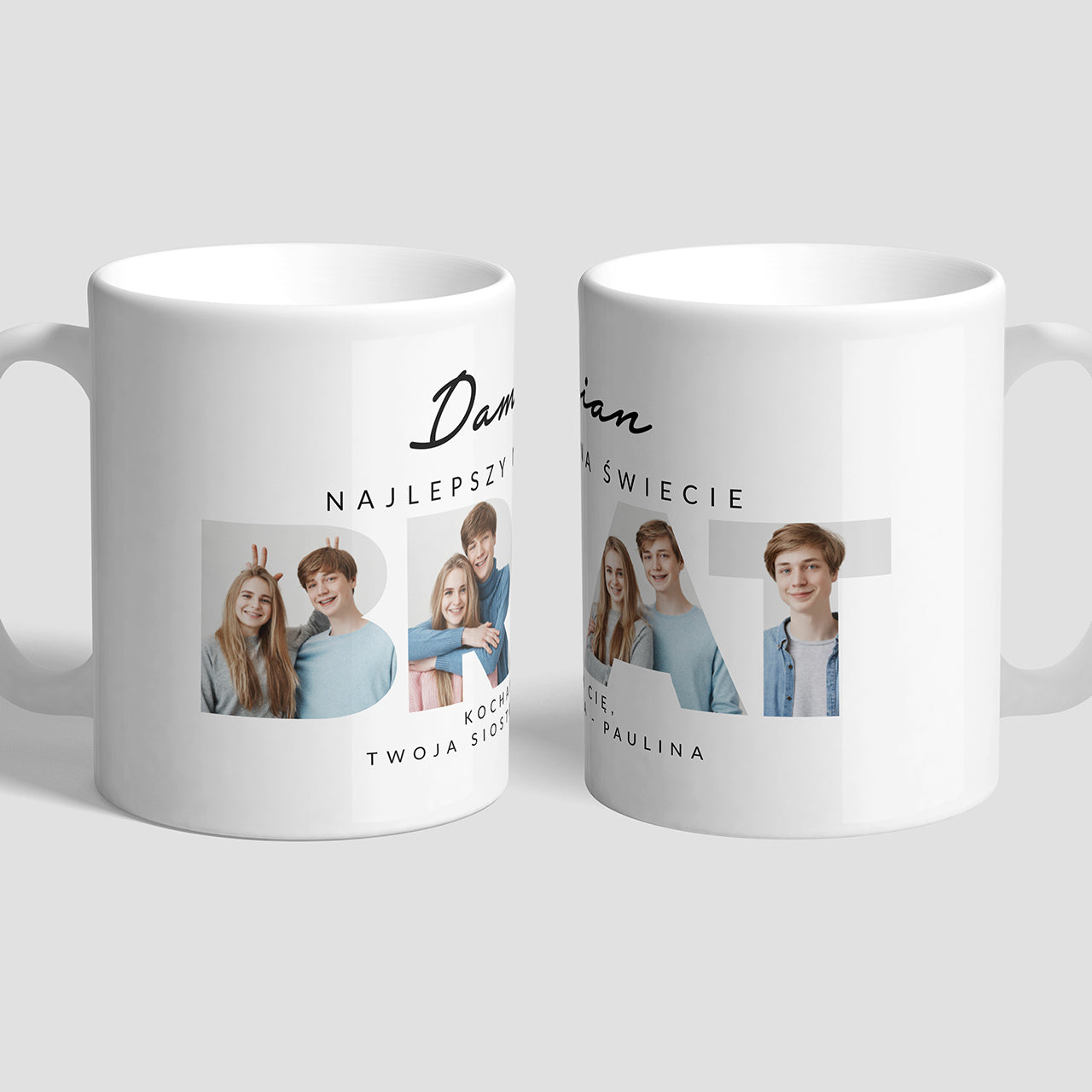 Kubek ze zdjęciami dla brata - Najlepszy Brat