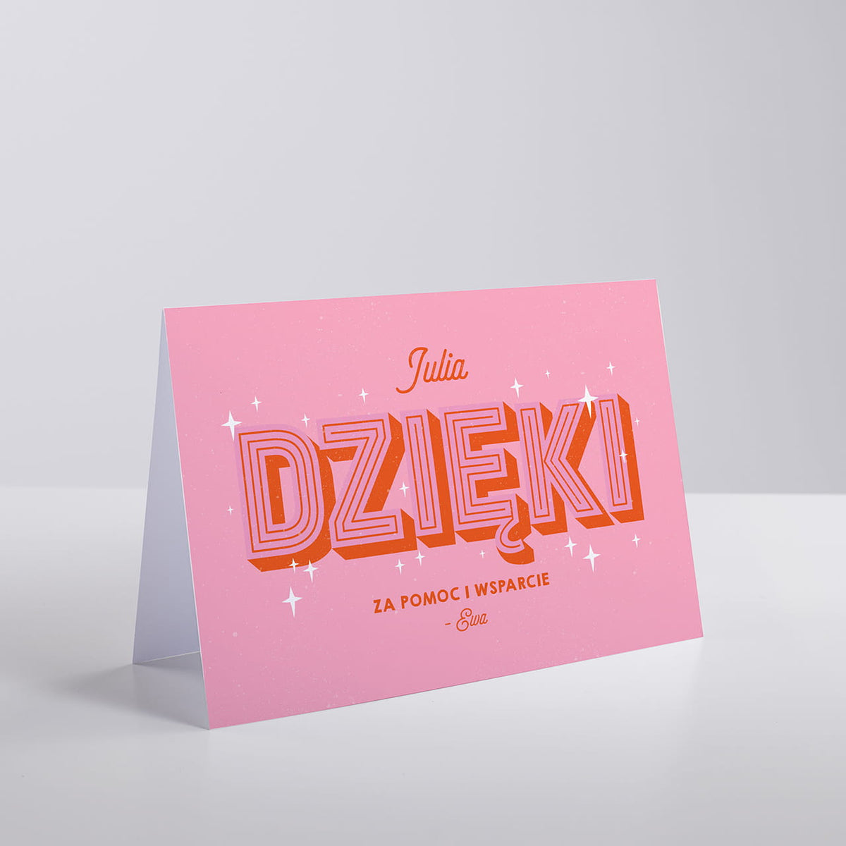 Kartka a4 z personalizacją - prezent na podziękowanie