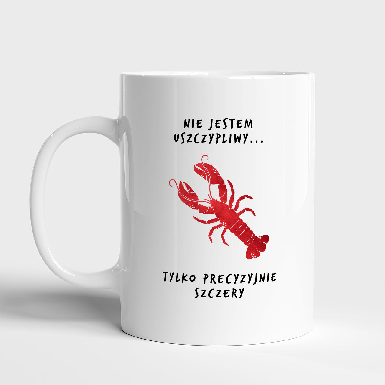 Kubek personalizowany - Uszczypliwy - śmieszny prezent dla kolegi