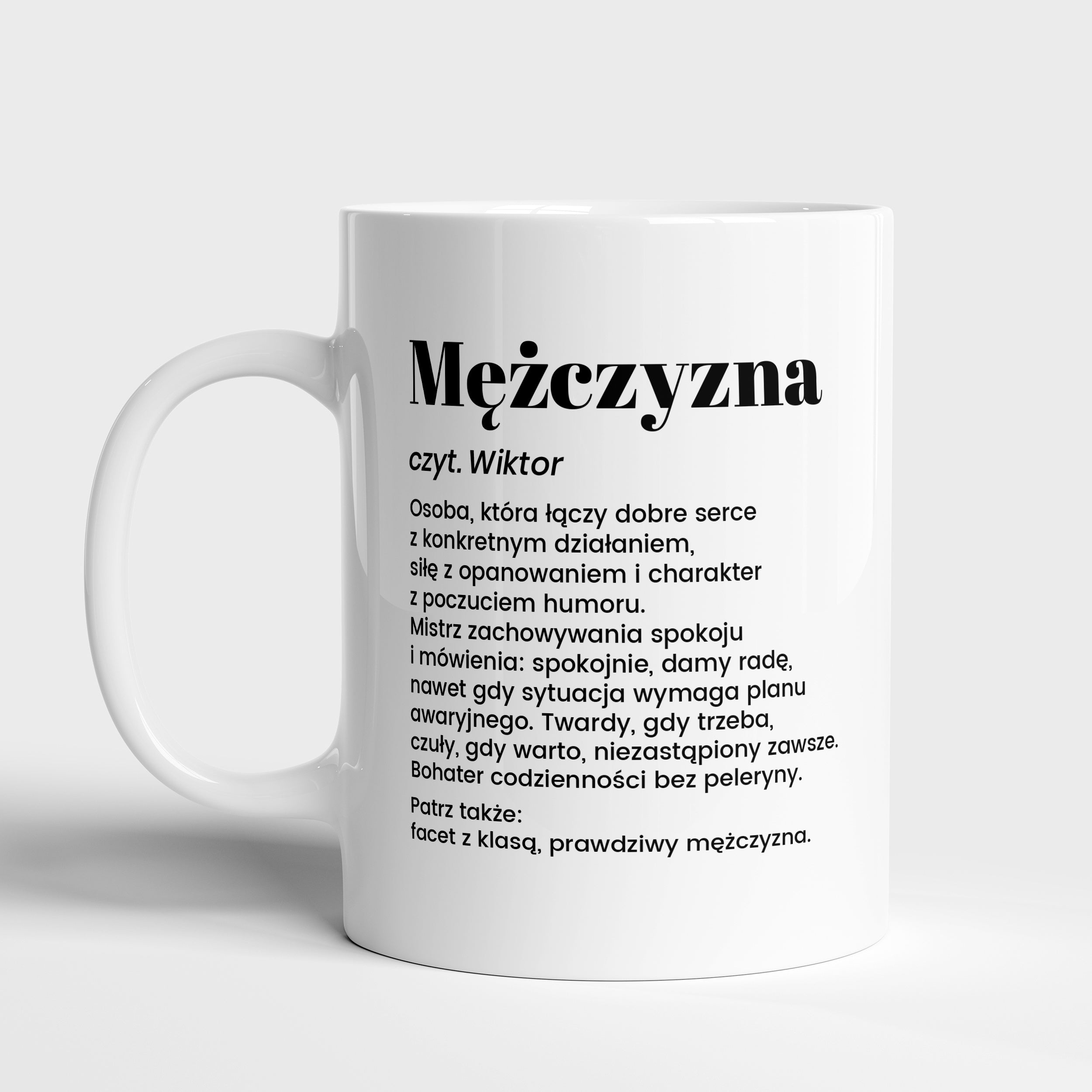Kubek dla mężczyzny - definicja 