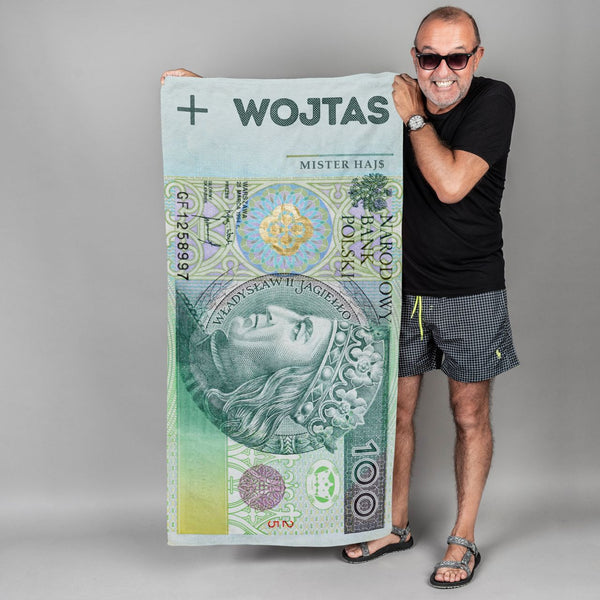 Ręcznik Banknot - prezent z imieniem ręcznik na dzień chłopaka prezent na dzień chłopaka
