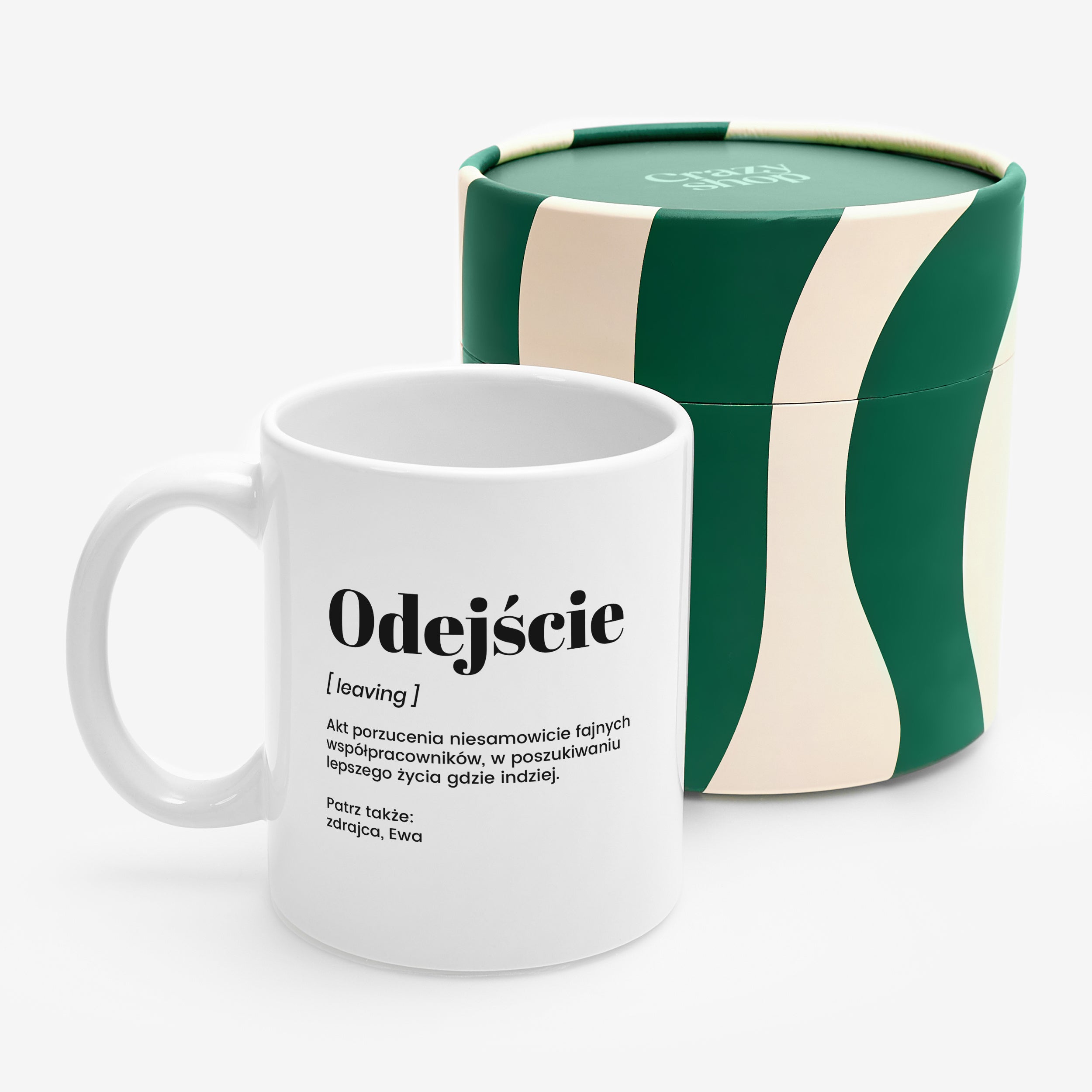  Kubek w tubie prezentowej - prezent dla koleżanki z pracy upominek dla pracownika prezent na odejście z pracy