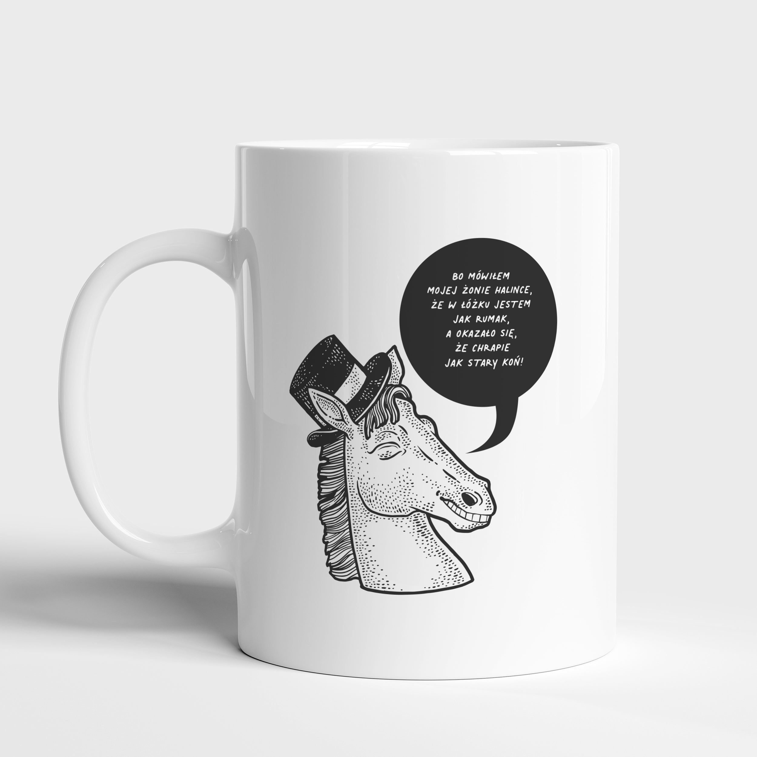 Zabawny kubek dla męża - Rumak prezent dla męża kubek z nadrukiem personalizowany kubek kubek personalizowany