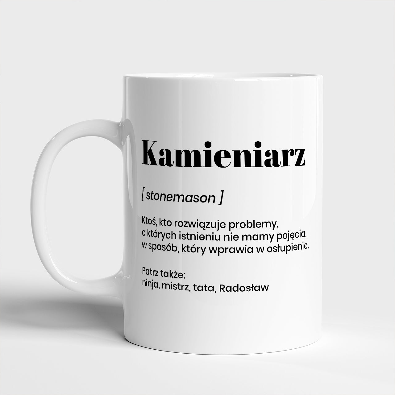 Kubek personalizowany - prezent dla kamieniarza