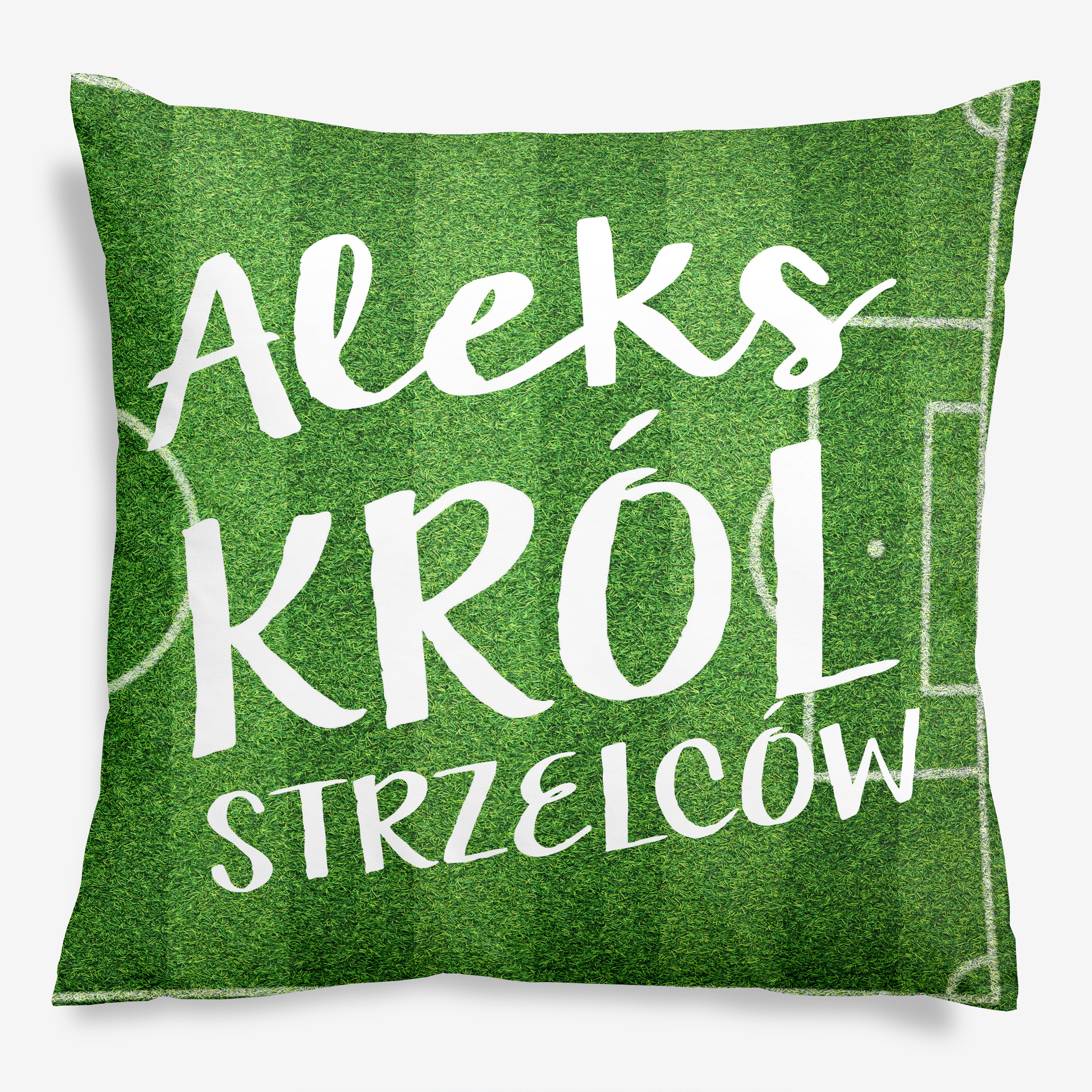 Poduszka dla piłkarza - król strzelców prezent dla fana piłki nożnej prezent dla piłkarza personalizowana poduszka
