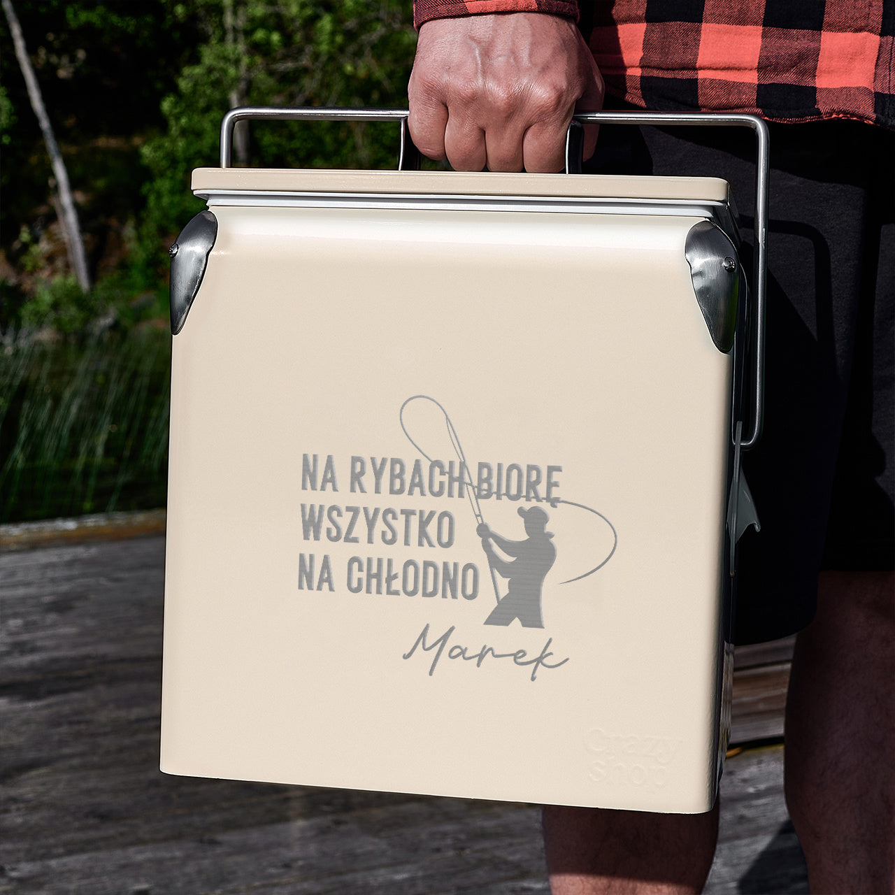 Grawerowana lodówka - prezent dla wędkarza