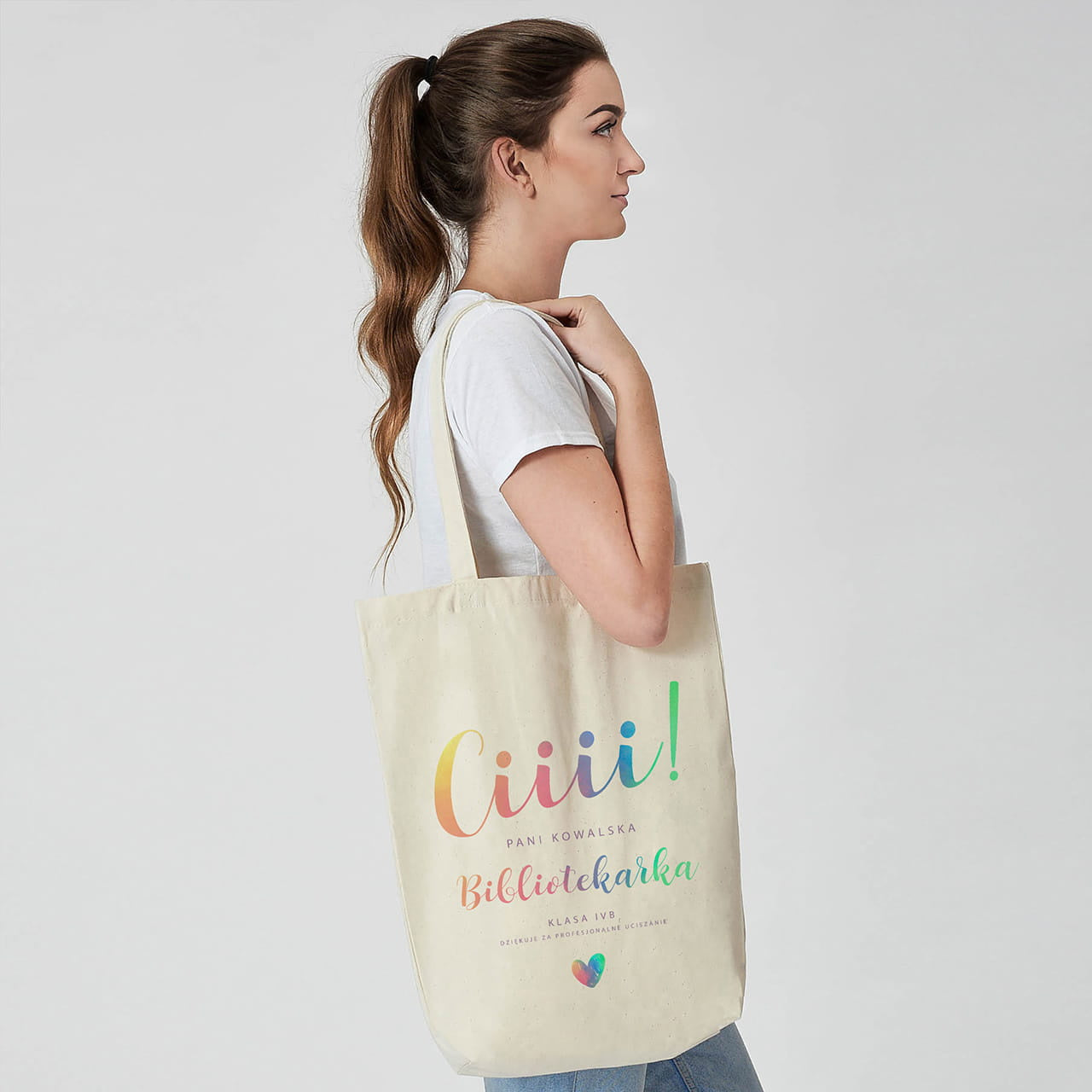 Personalizowana torba dla bibliotekarki
