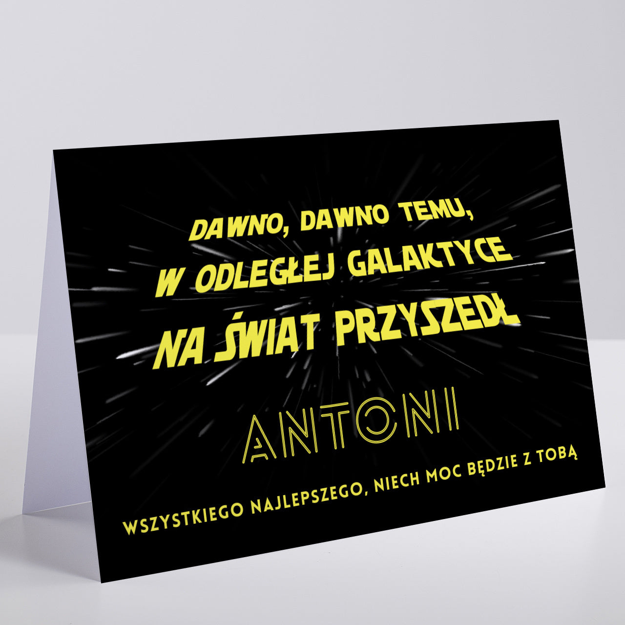 Kartka na urodziny dla miłośnika Star Wars