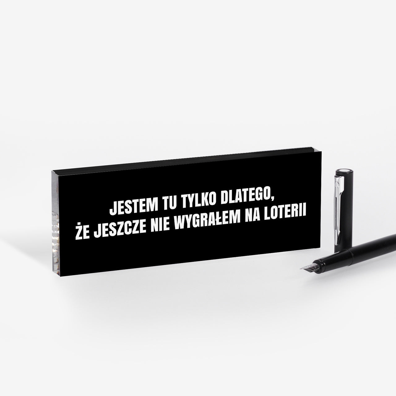 Tabliczka na biurko do pracy z personalizacją