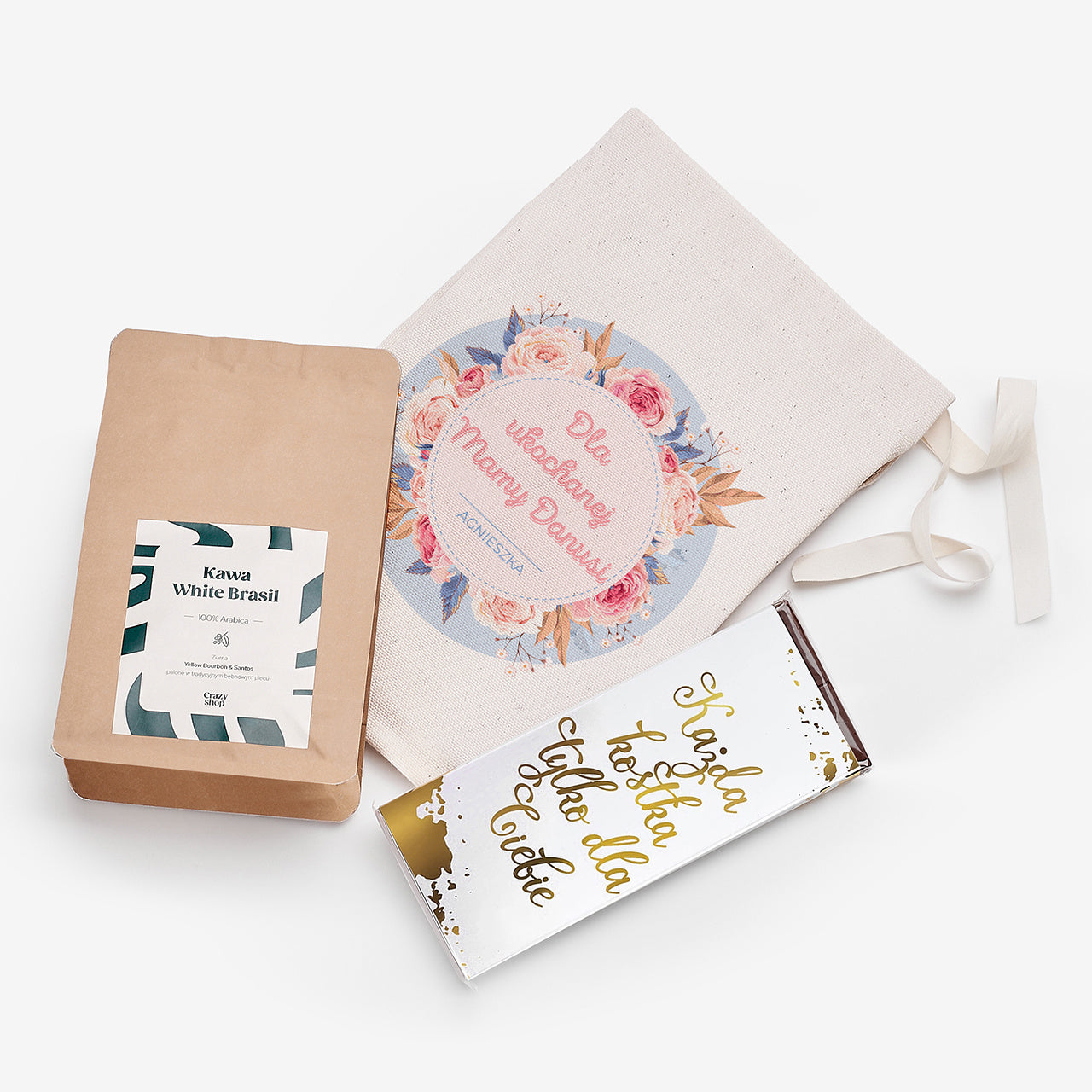 Zestaw prezentowy kawa i czekolada - upominek na Dzień Mamy prezent na dzień mamy zestaw prezentowy dla mamy