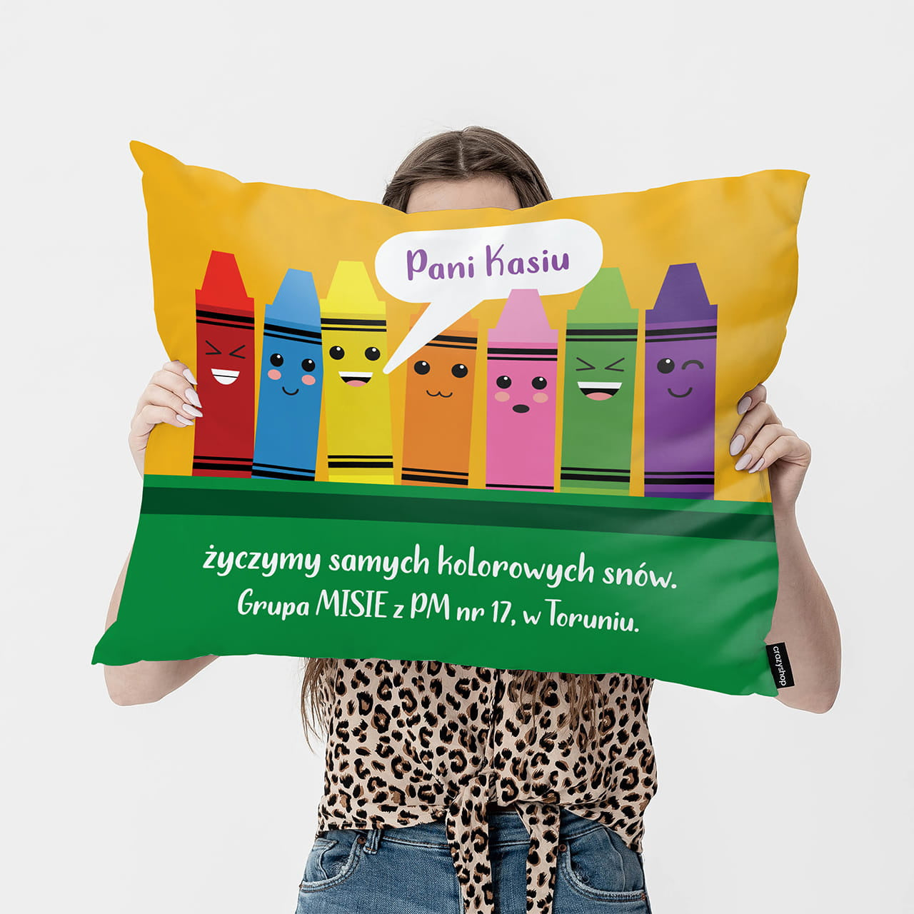 Personalizowana poduszka dla przedszkolanki 