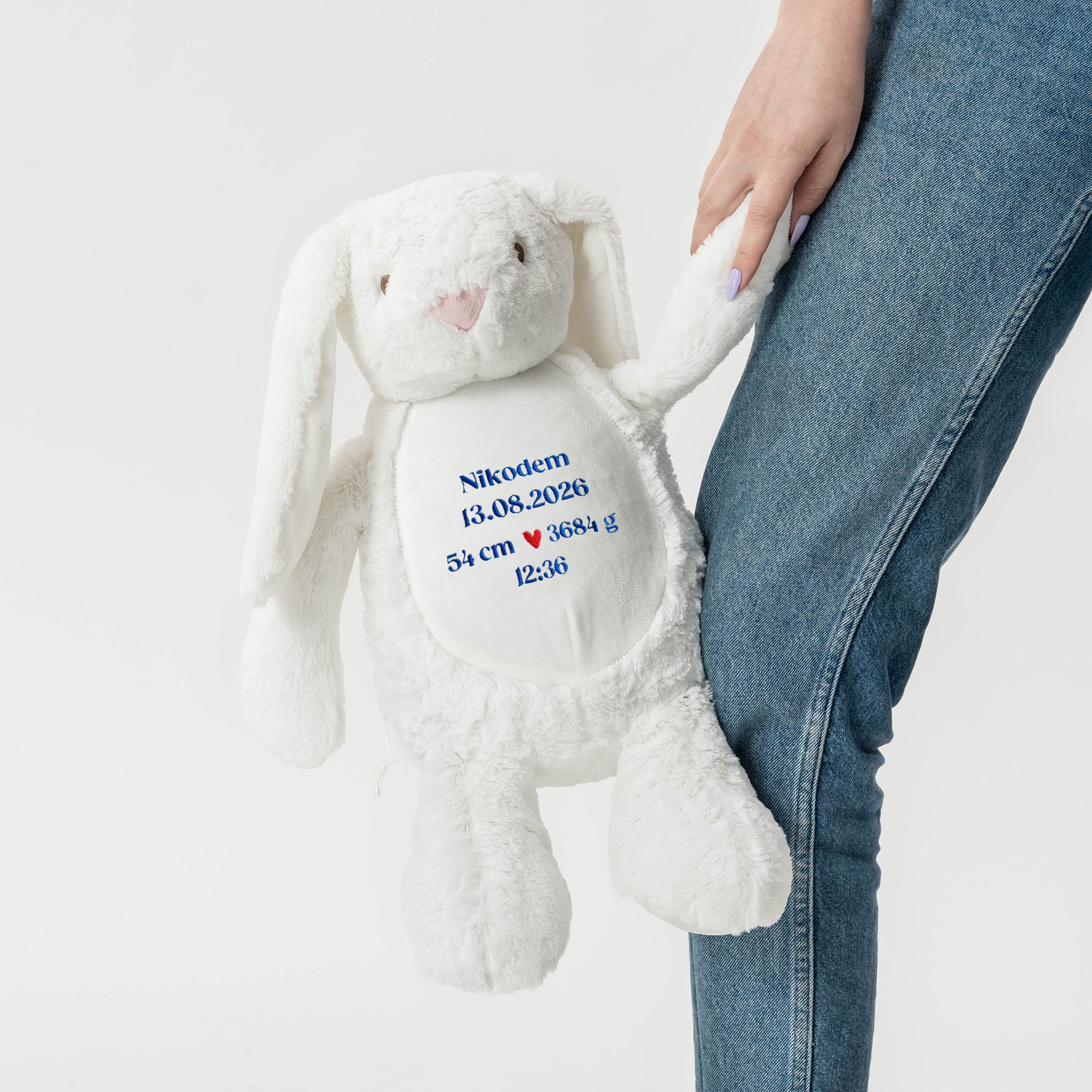 Personalizowana maskotka z metryczką - prezent na narodziny chłopca pamiątka narodzin chłopca