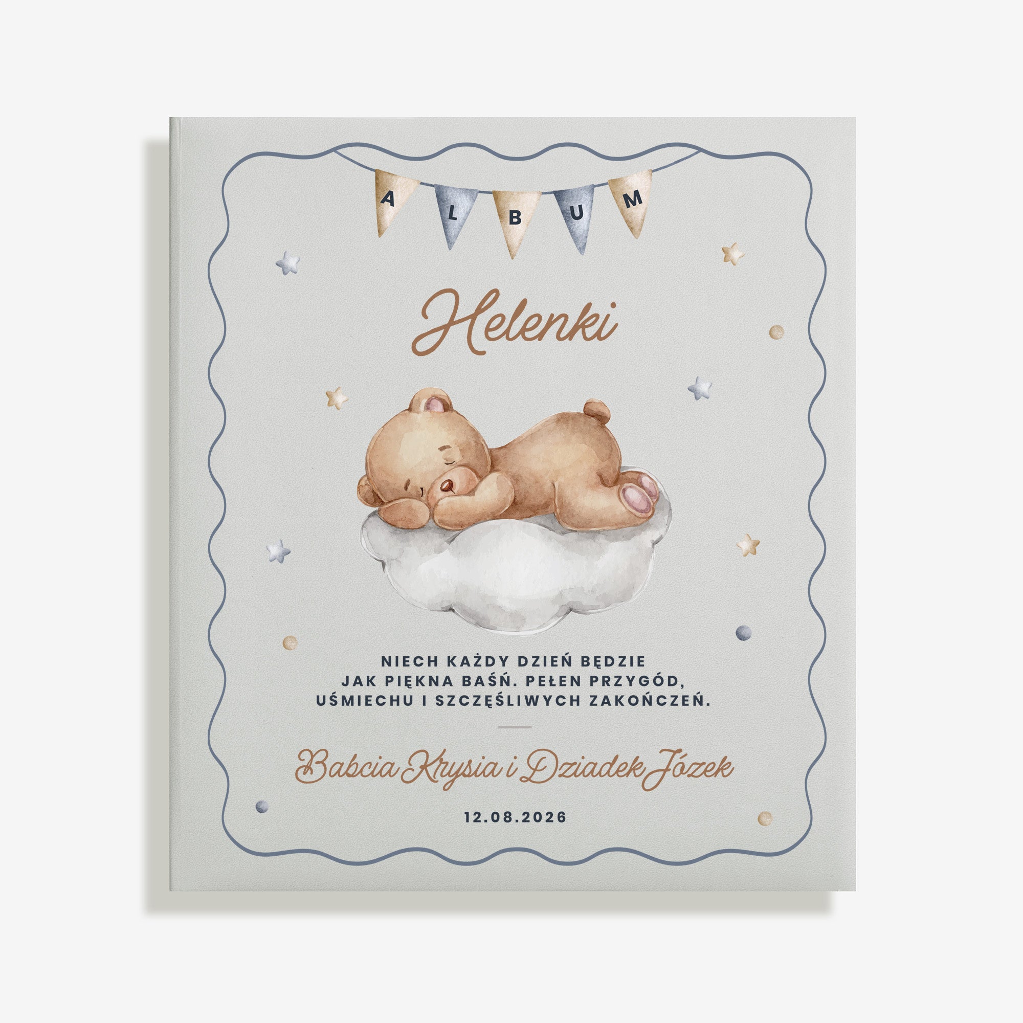 Personalizowany album dla dziecka - prezent dla malucha pamiątka na roczek dla dziewczynki