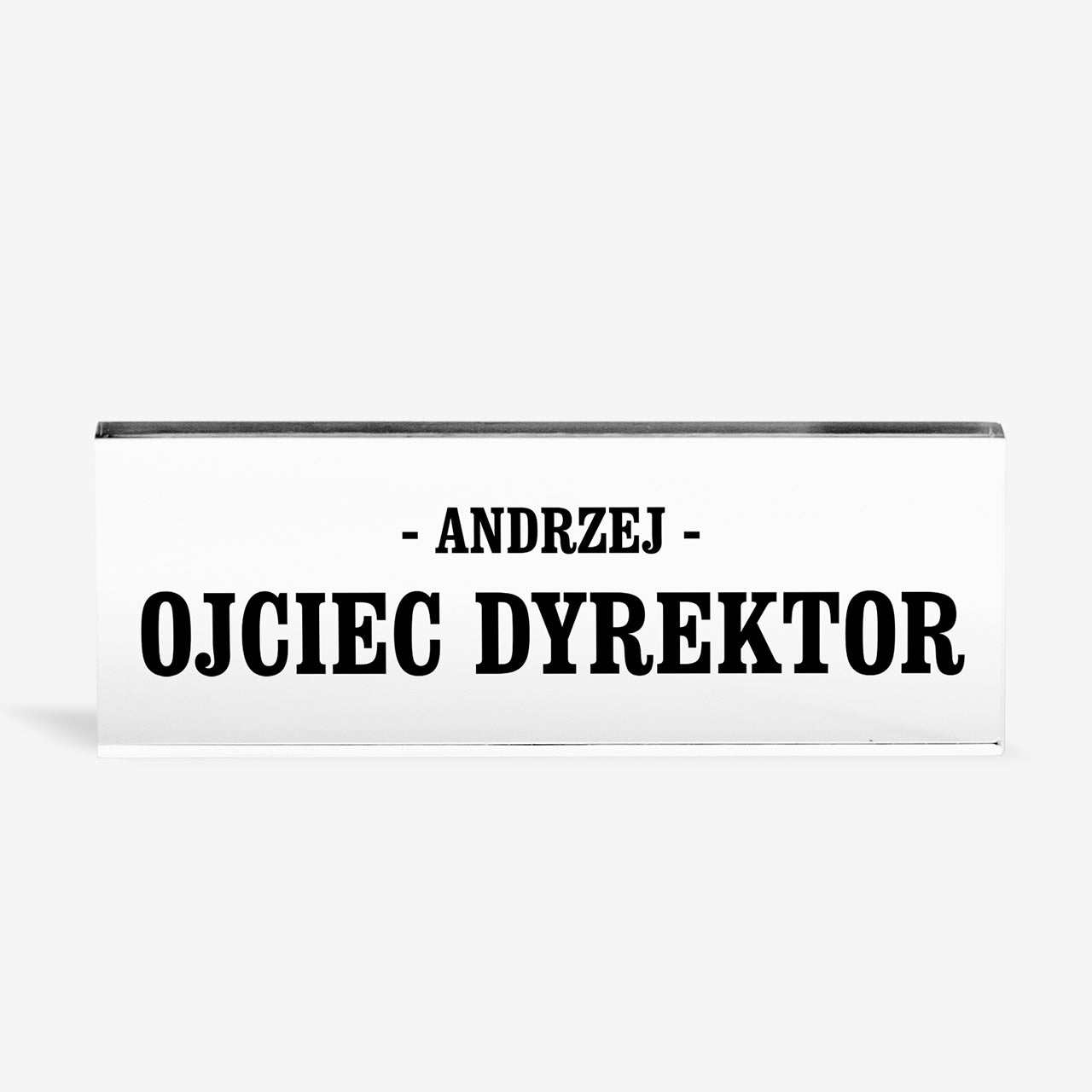 Wizytownik biurkowy - śmieszny prezent dla przyszłego taty