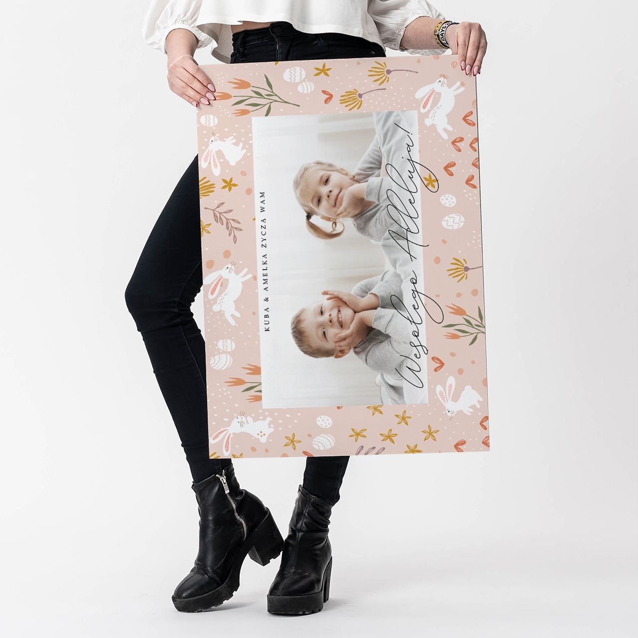 Kartka na Wielkanoc - kartka z życzeniami na Wielkanoc XXL