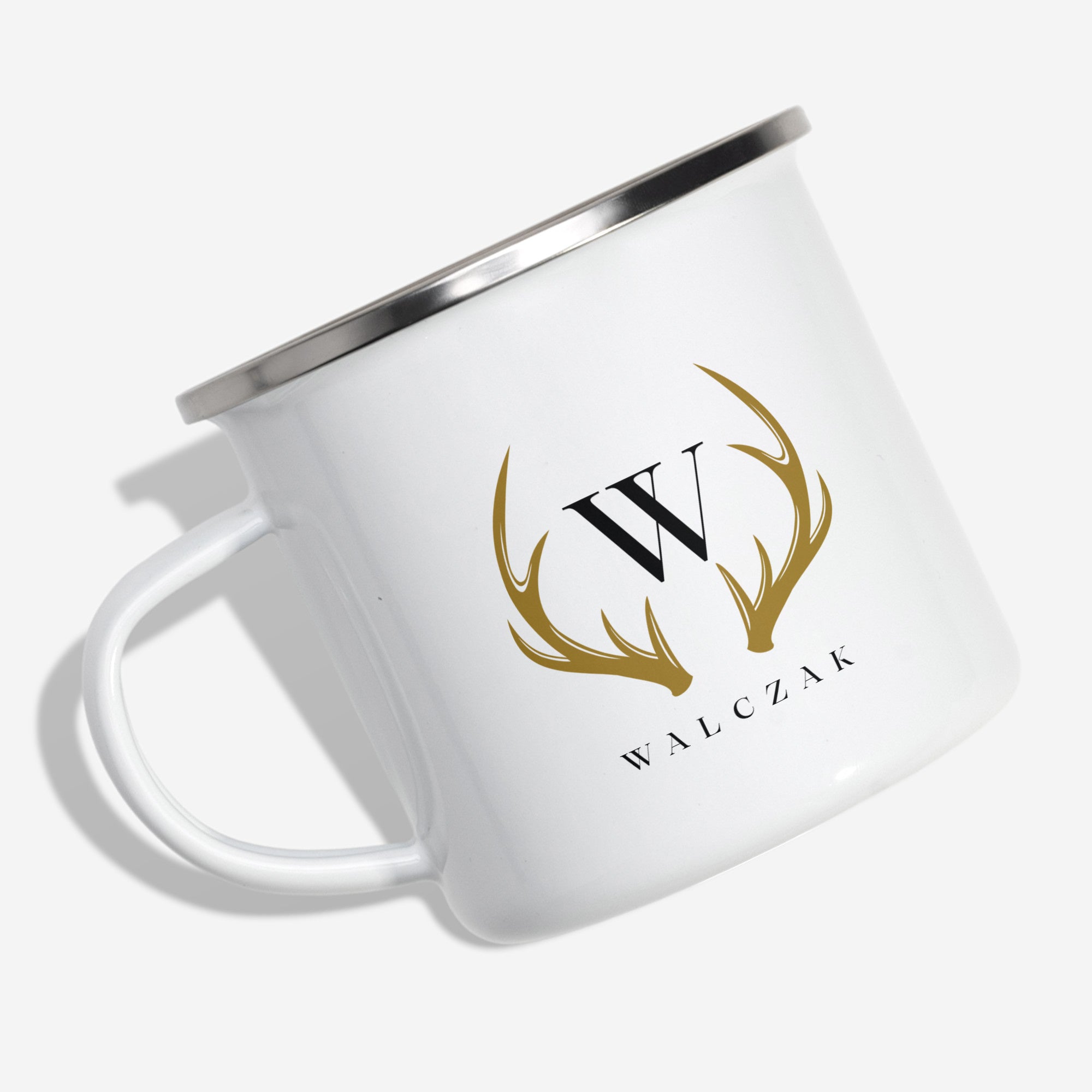 Kubek emaliowany - prezent dla myśliwego emaliowany kubek kubek dla myśliwego upominek dla myśliwego