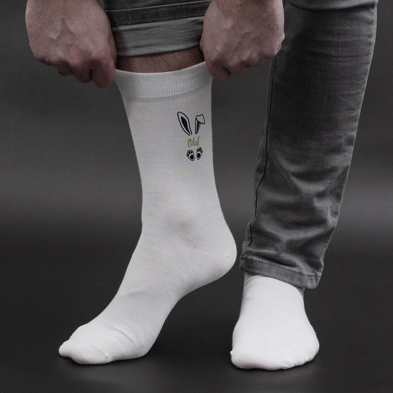 Personalizowane skarpetki wielkanocne - skarpetki z imieniem 36-39