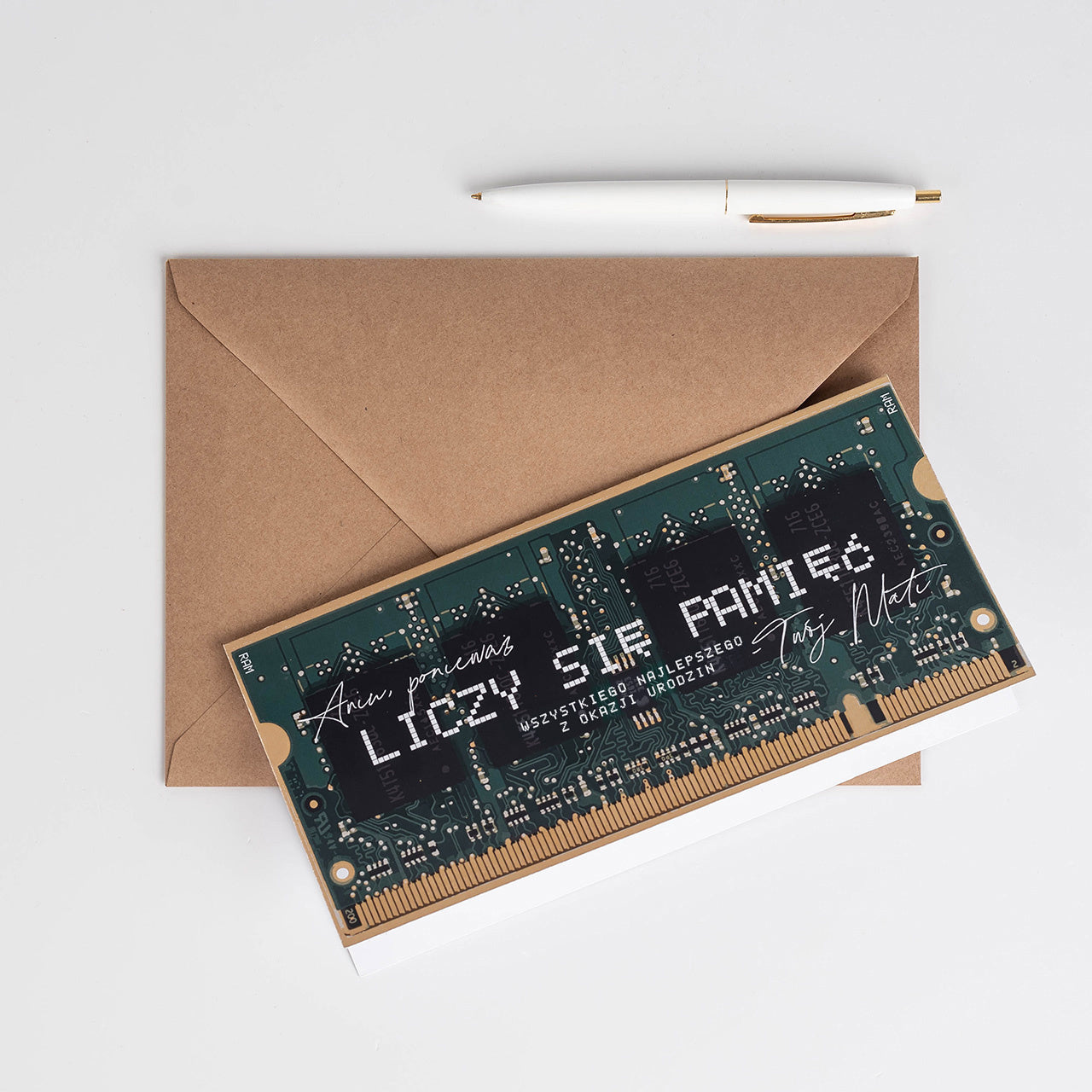 Śmieszna kartka urodzinowa - liczy się pamięć kartka personalizowana upominek dla niego