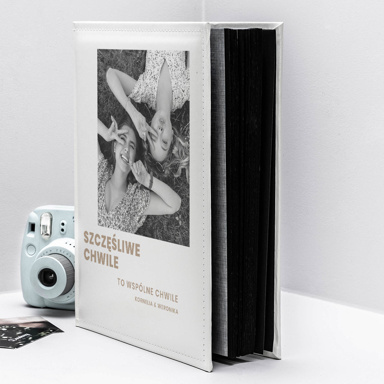 Personalizowany album na zdjęcia - Szczęśliwe Chwile - prezent na najlepszej przyjaciółki prezent dla przyjaciółki