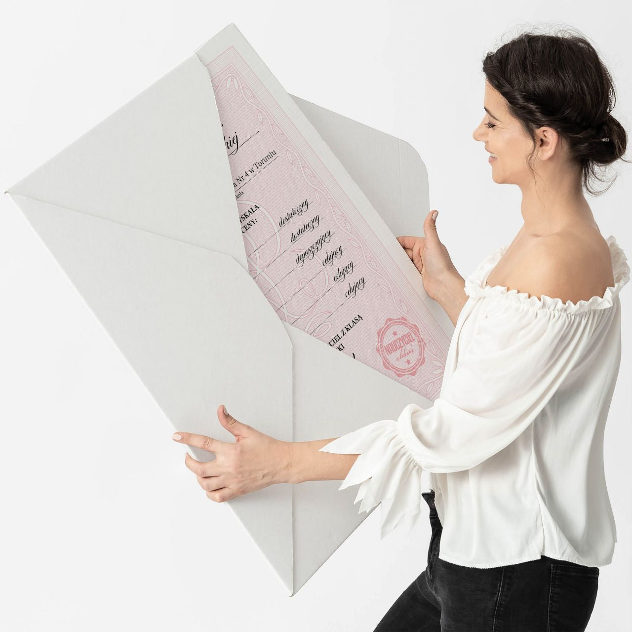 Personalizowana kartka xxl dla nauczyciela
