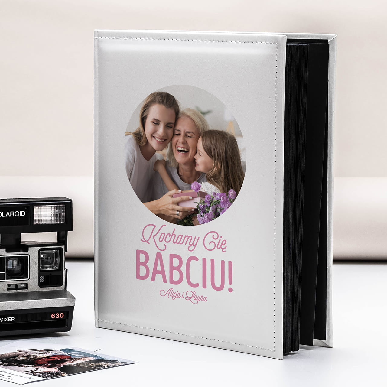 Album ze zdjęciem na okładce - prezent dla babci