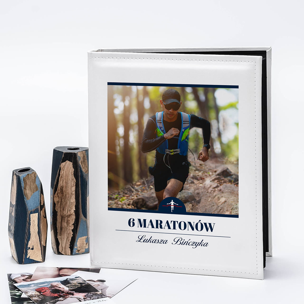 Personalizowany album dla biegacza album na zdjęcia prezent dla biegacza album personalizowany