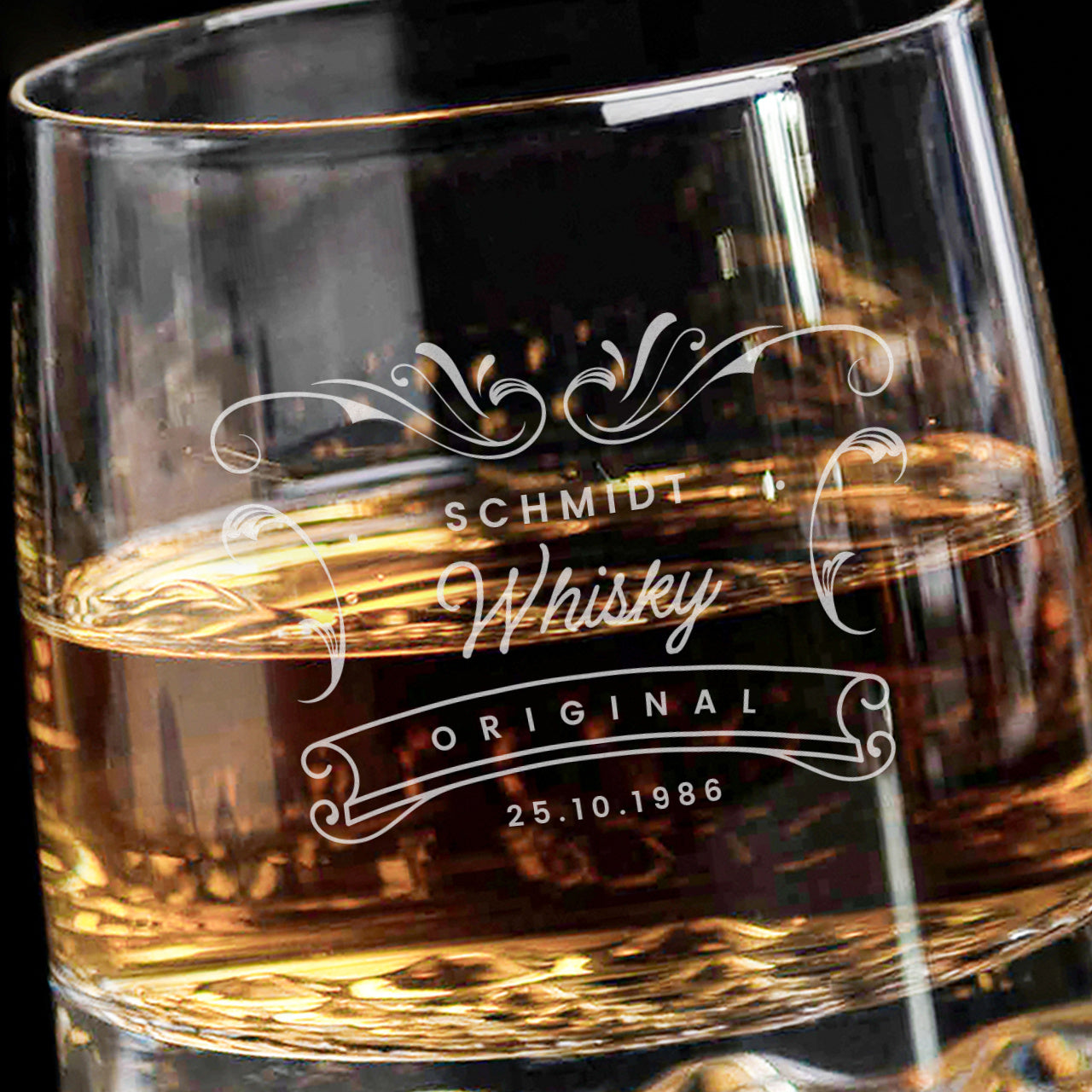 Personalisierte Whiskyglas - elegantes Geschenk fü