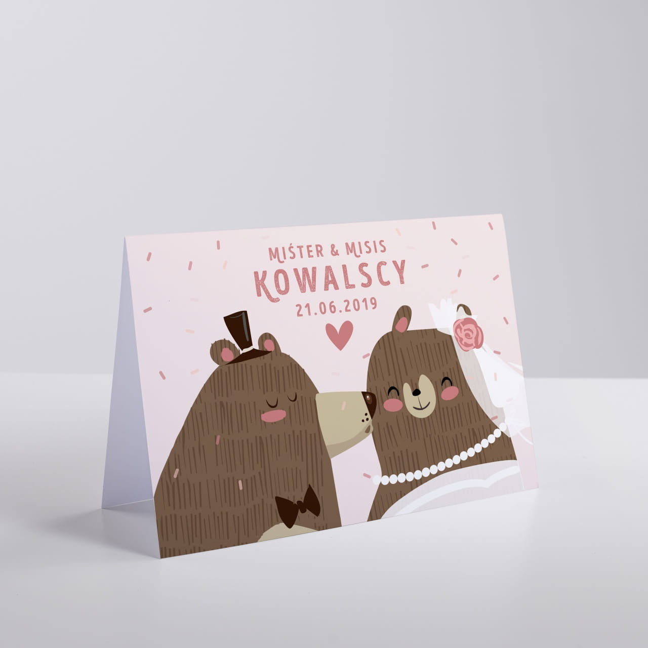Śmieszna kartka ślubna z personalizacją prezent na ślub kartka na prezent personalizowana kartka ślubna