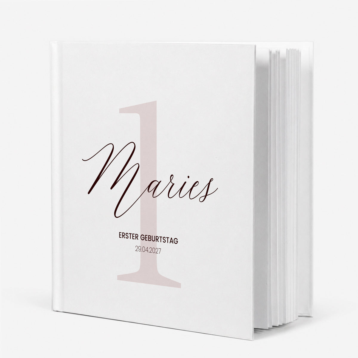 Personalisiertes Gästebuch zum 1. Geburtstag für M