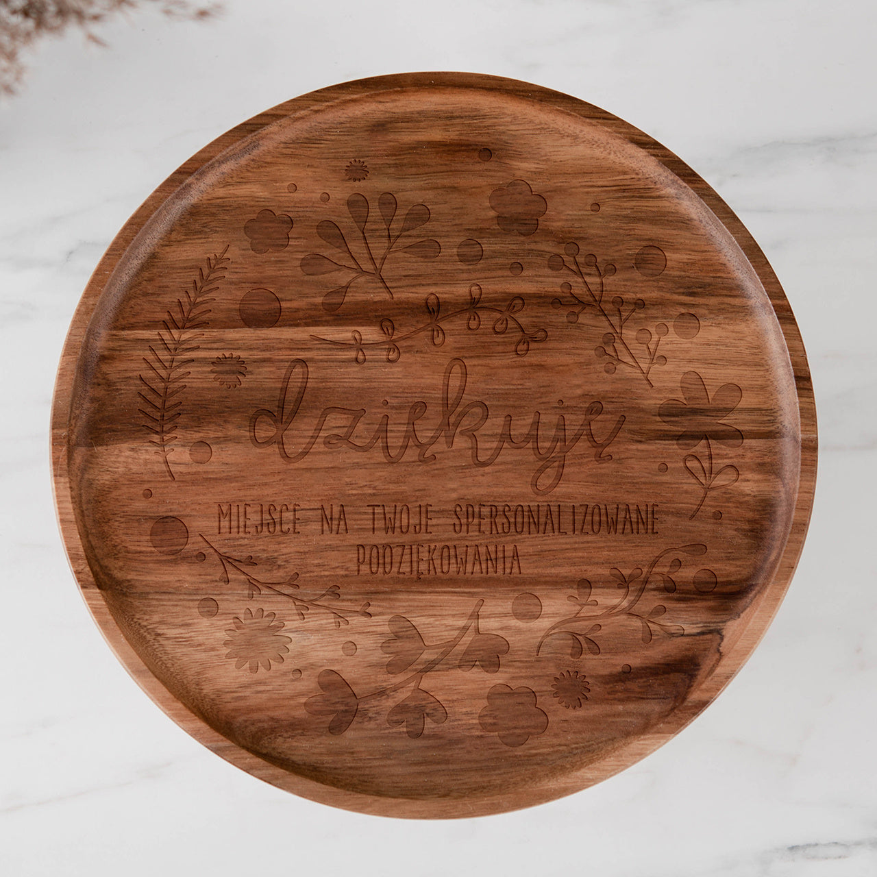 Personalizowana patera na słodycze - prezent na podziękowanie