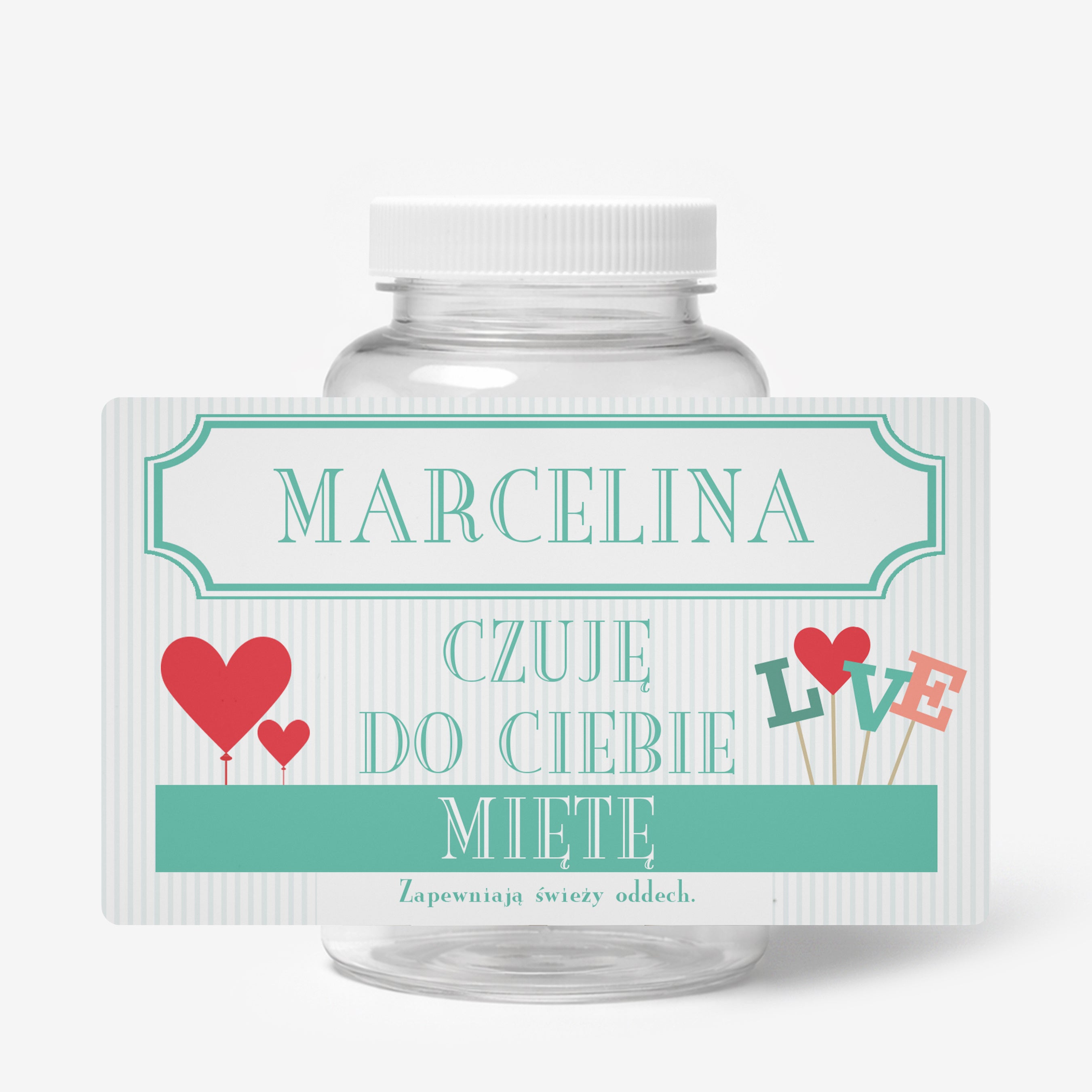 Personalizowany pojemnik na miętówki - prezent dla ukochanej