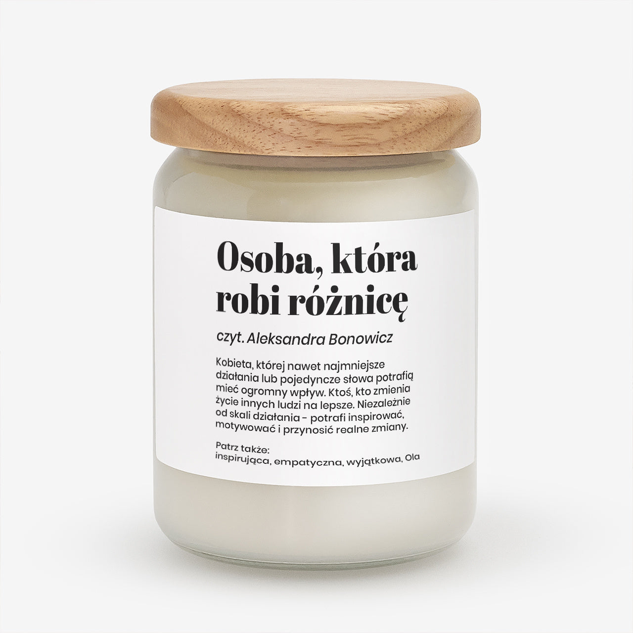 Wyjątkowa świeca dla wyjątkowej osoby