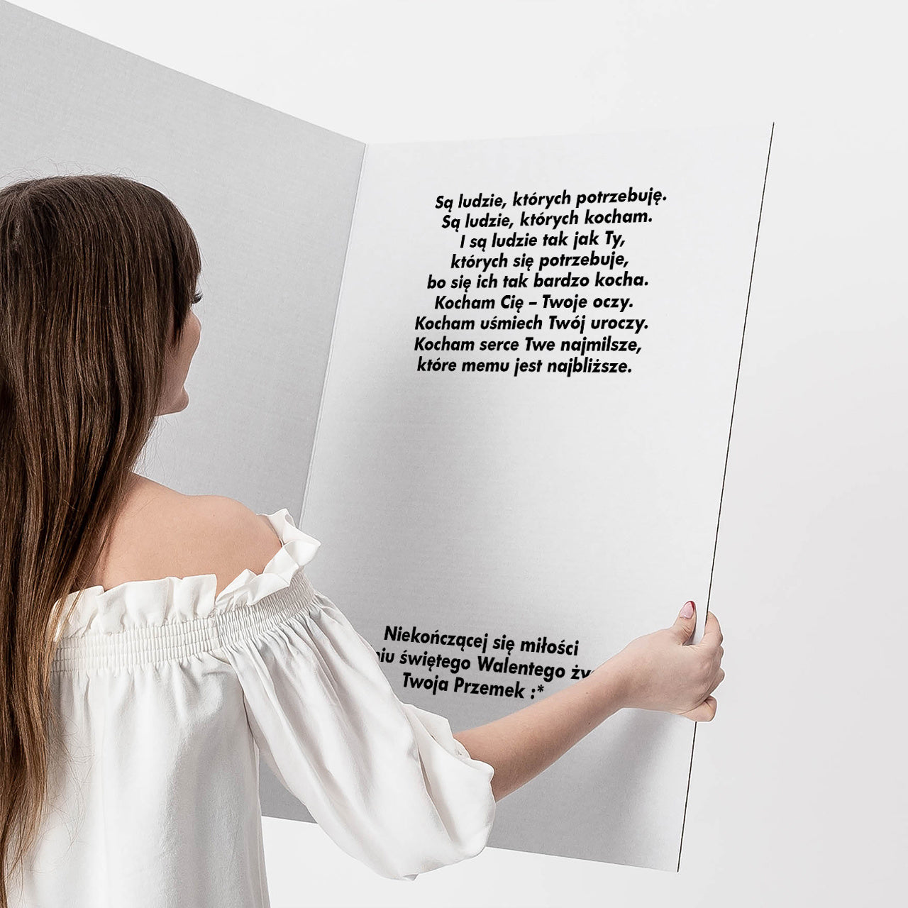 Personalizowana kartka XXL - Jej Aktywne Walentynki