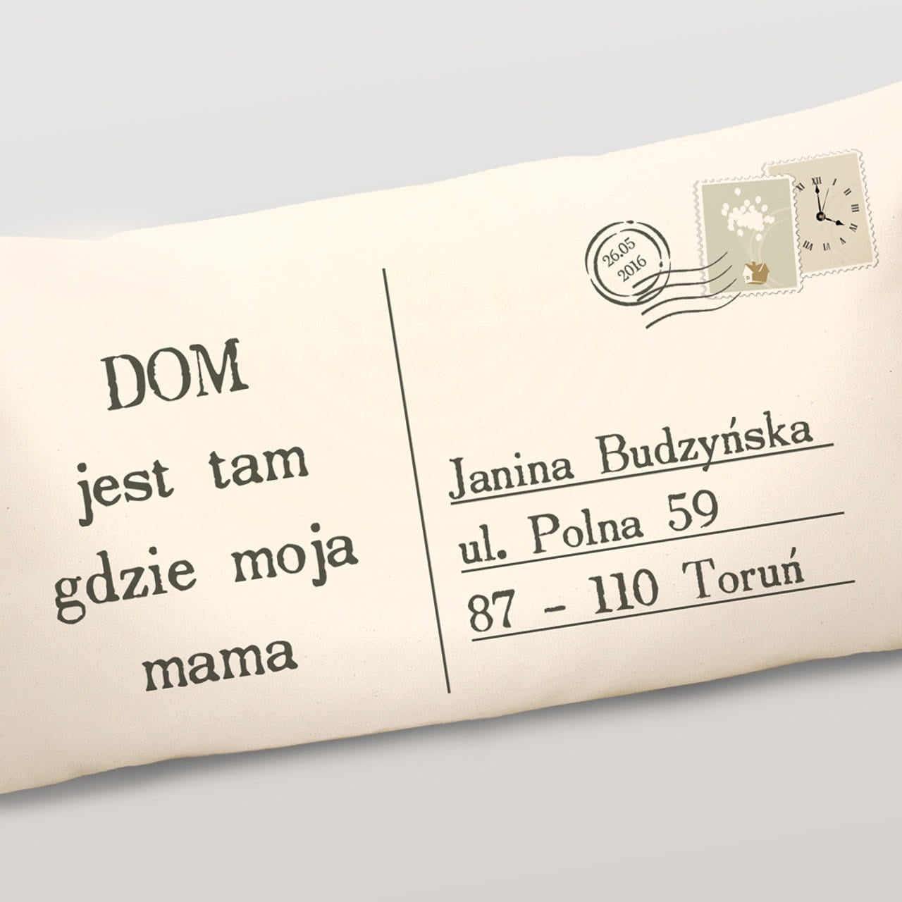 Personalizowana poduszka na Dzień Mamy - List do mamy prezent na Dzień Mamy prezent dla mamy na odległość