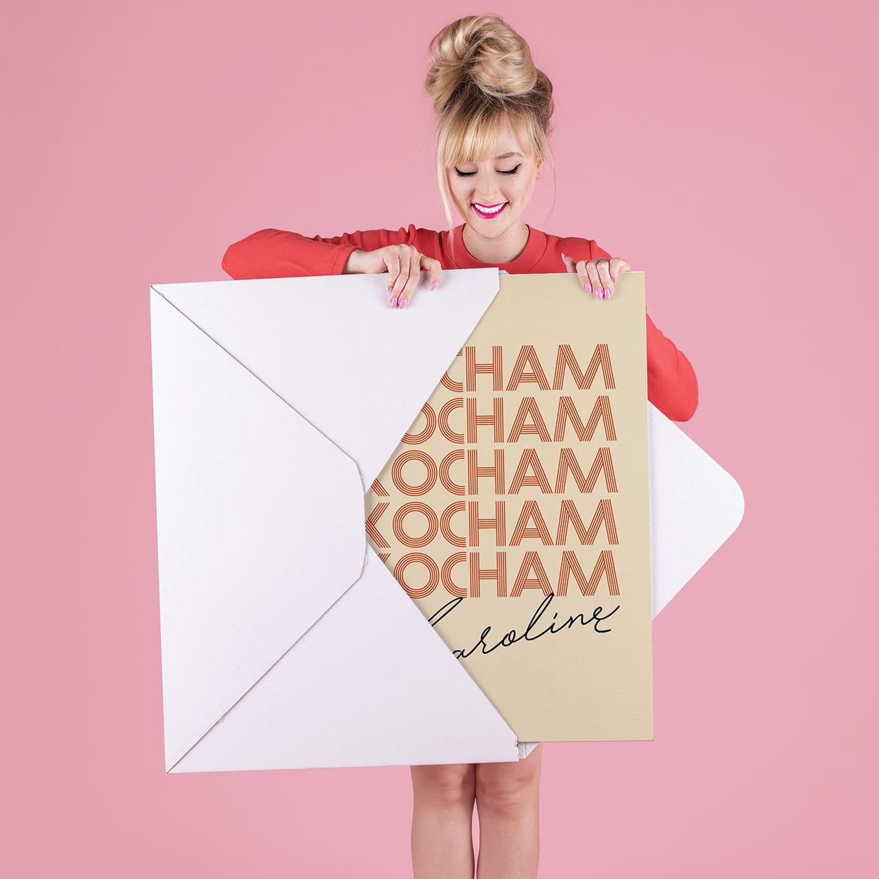 Personalizowana kartka XXL - prezent dla ukochanej dziewczyny