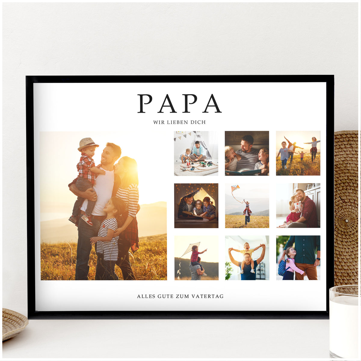 Poster zum Vatertag - Geschenk für einen jungen Papa